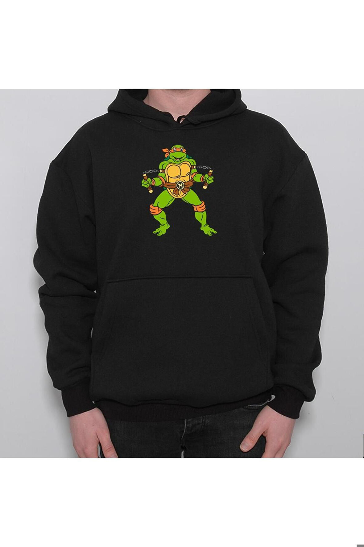 Ninja Kaplumbağalar Michaelangeloninja Turtles Sweatshirt Unisex Kapüşonlu Hoodie