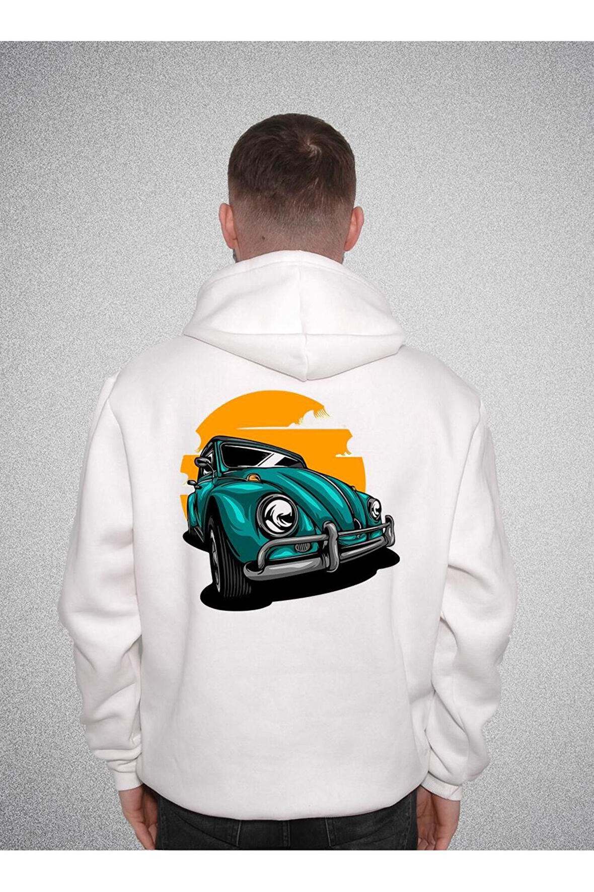 Volkswagen Beetle Vosvos Retro Sweatshirt Unisex Kapüşonlu Hoodie