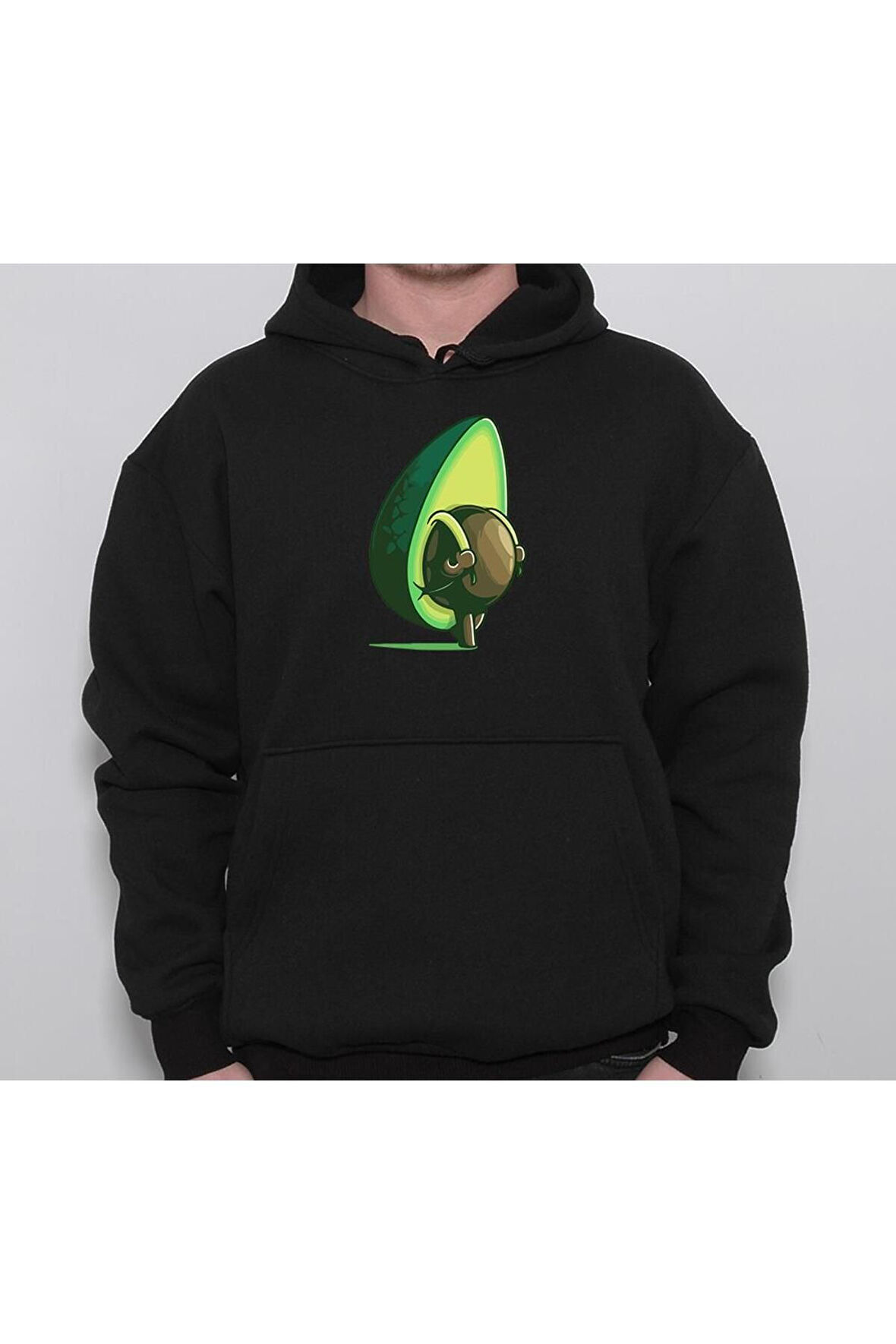 Avokado Çekirdek Çanta Sweatshirt Unisex Kapüşonlu Hoodie