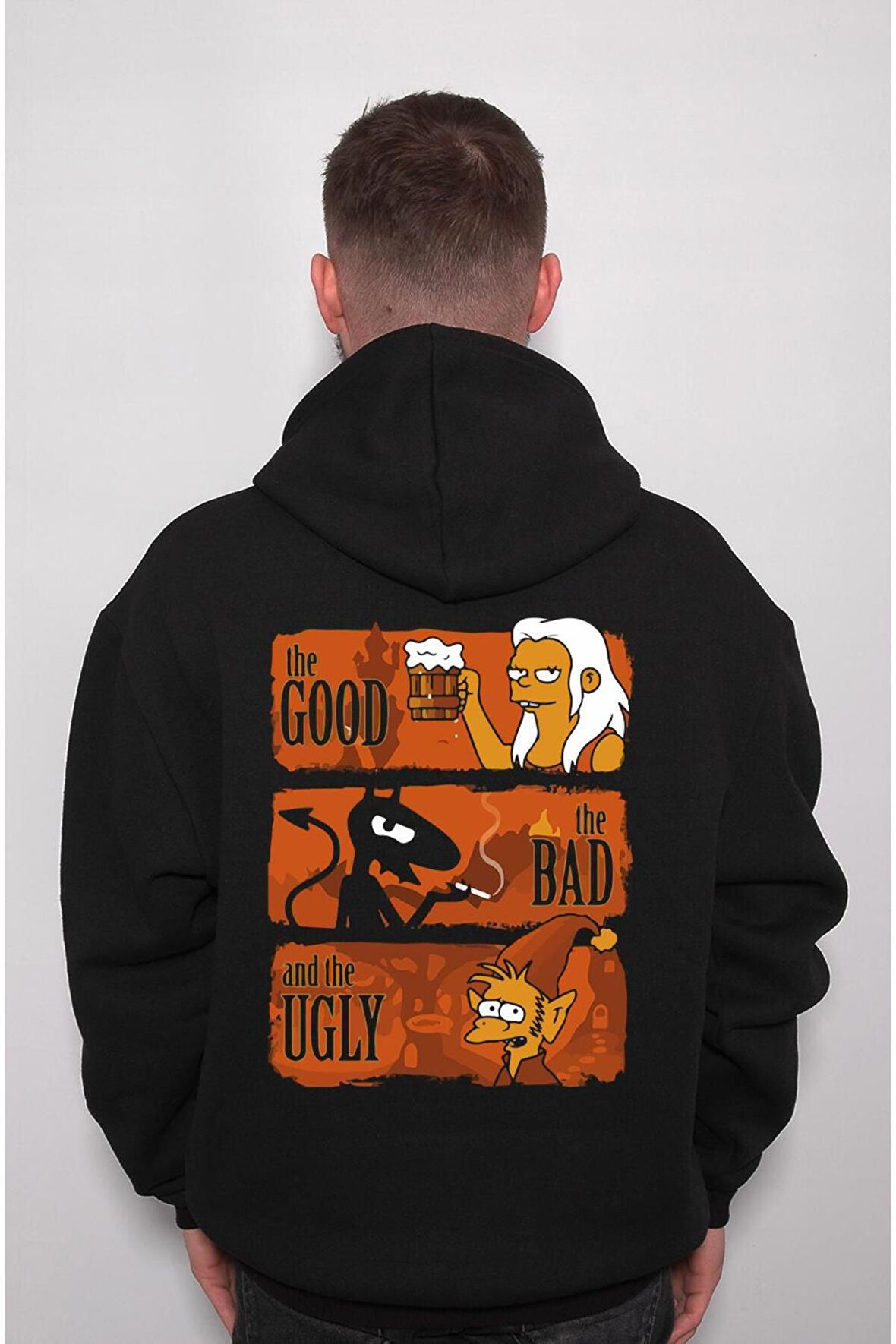 Disenchantment The Good Bad Ugly Luci Queen Odval Sweatshirt Unisex Kapüşonlu Hoodie