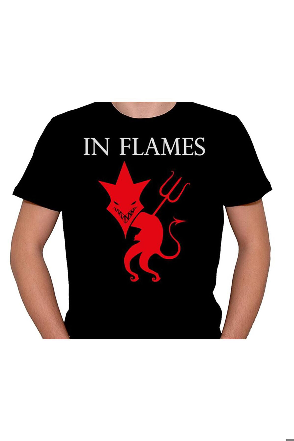In Flames Jesterhead Devil Şeytan Tişört Unisex T-shirt