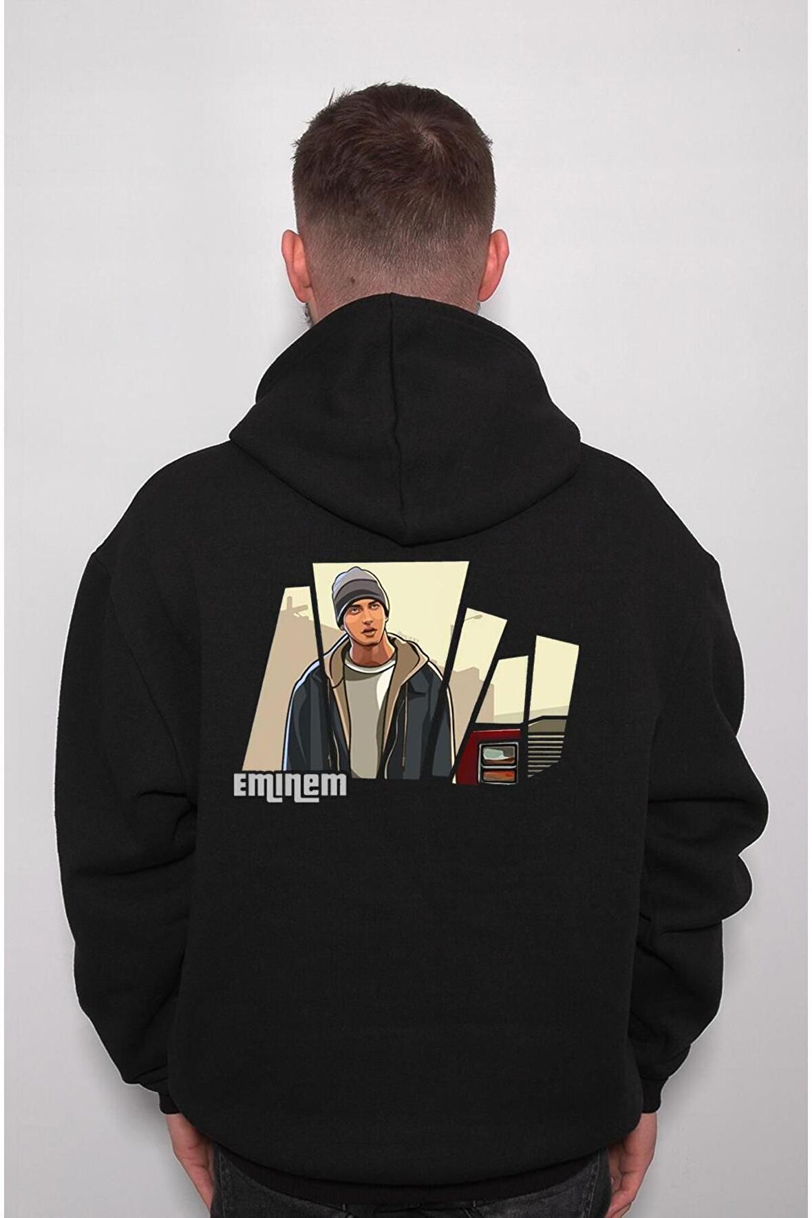 Eminem Rap Rapstar Sweatshirt Unisex Kapüşonlu Hoodie