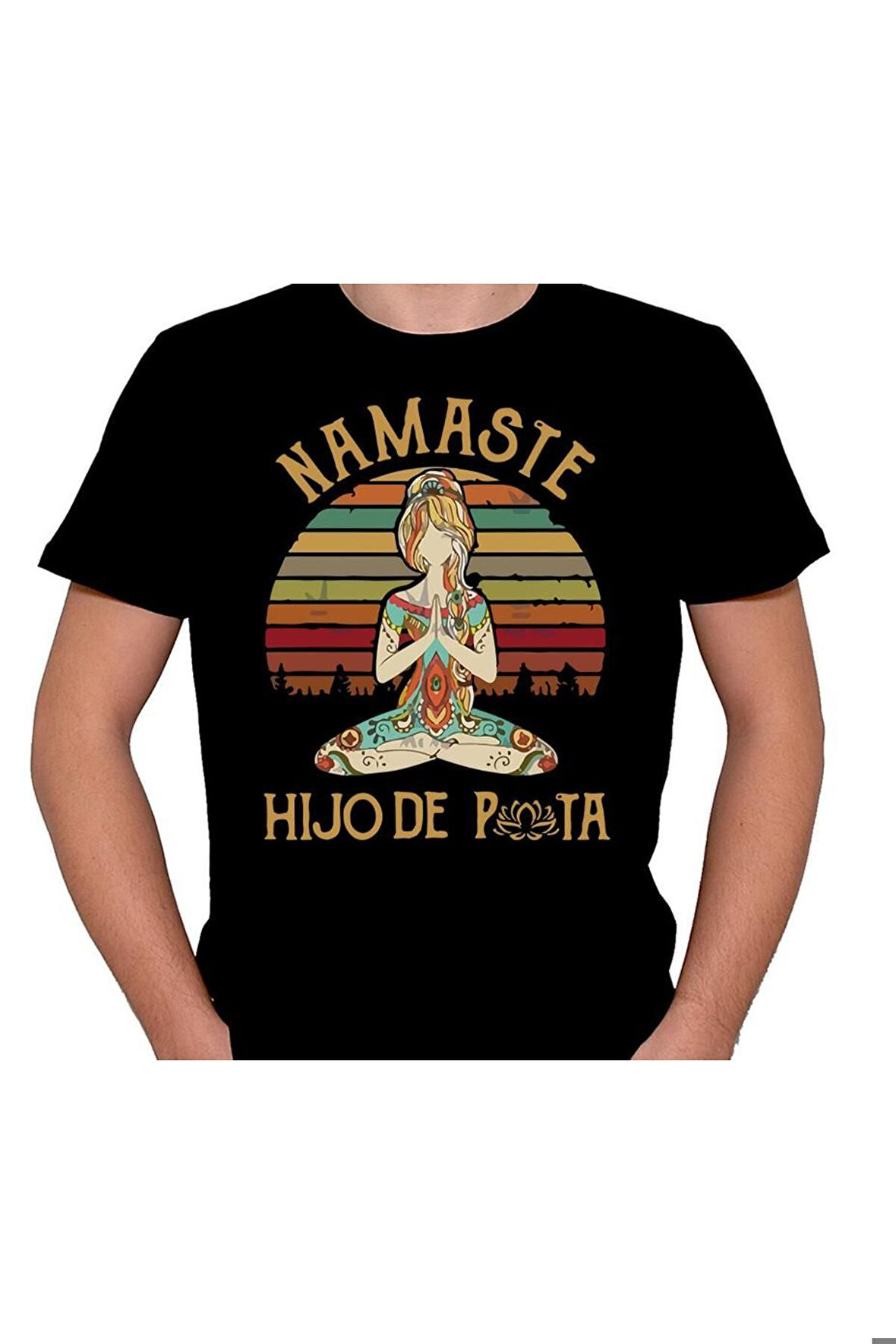 Yoga Namaste Ohm Aum Hıjode Çakra Tişört Unisex T-shirt
