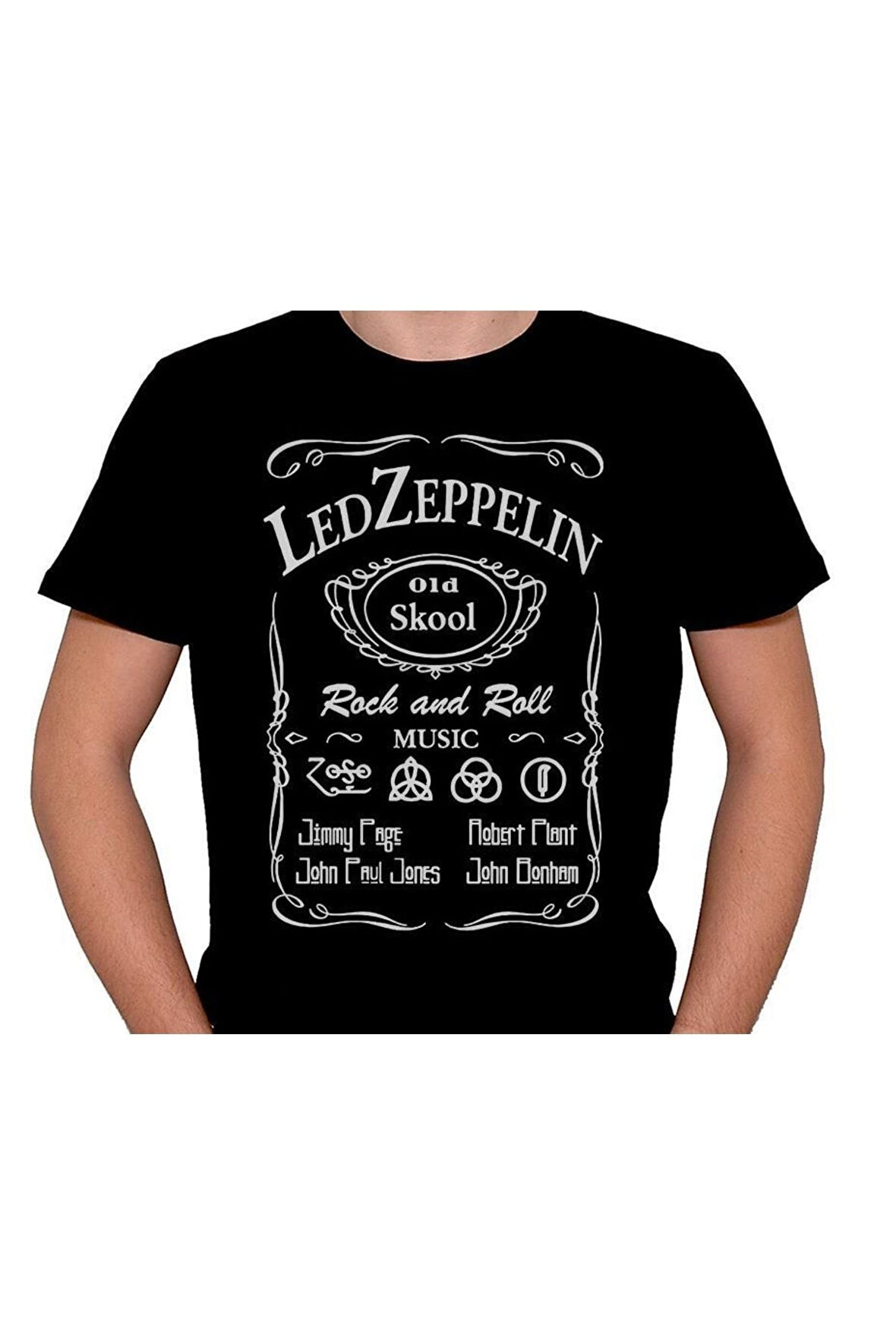 Led Zeppelin Rock And Roll Music Tişört Unisex T-shirt