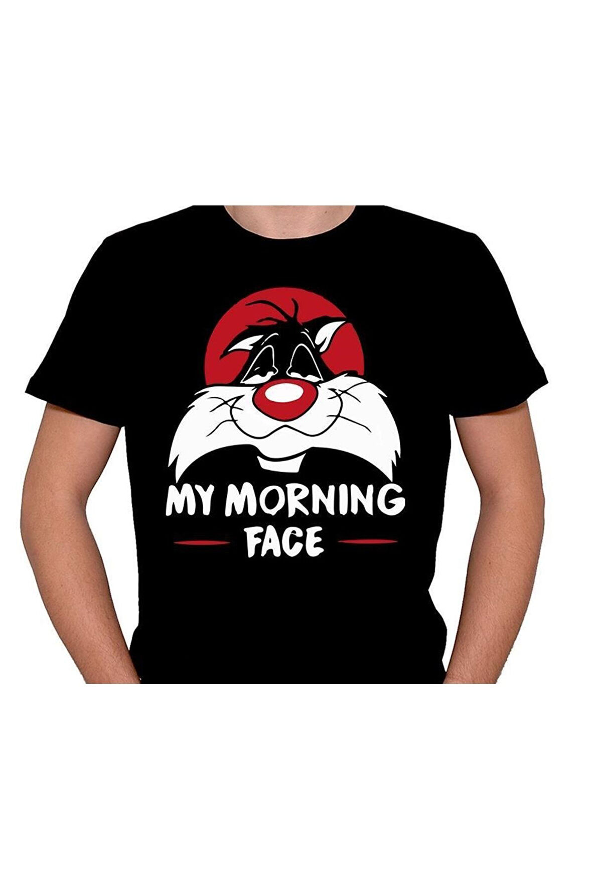 Sylvester Cat My Morning Face Kalkınca Surat Ifadem Tişört Unisex T-shirt