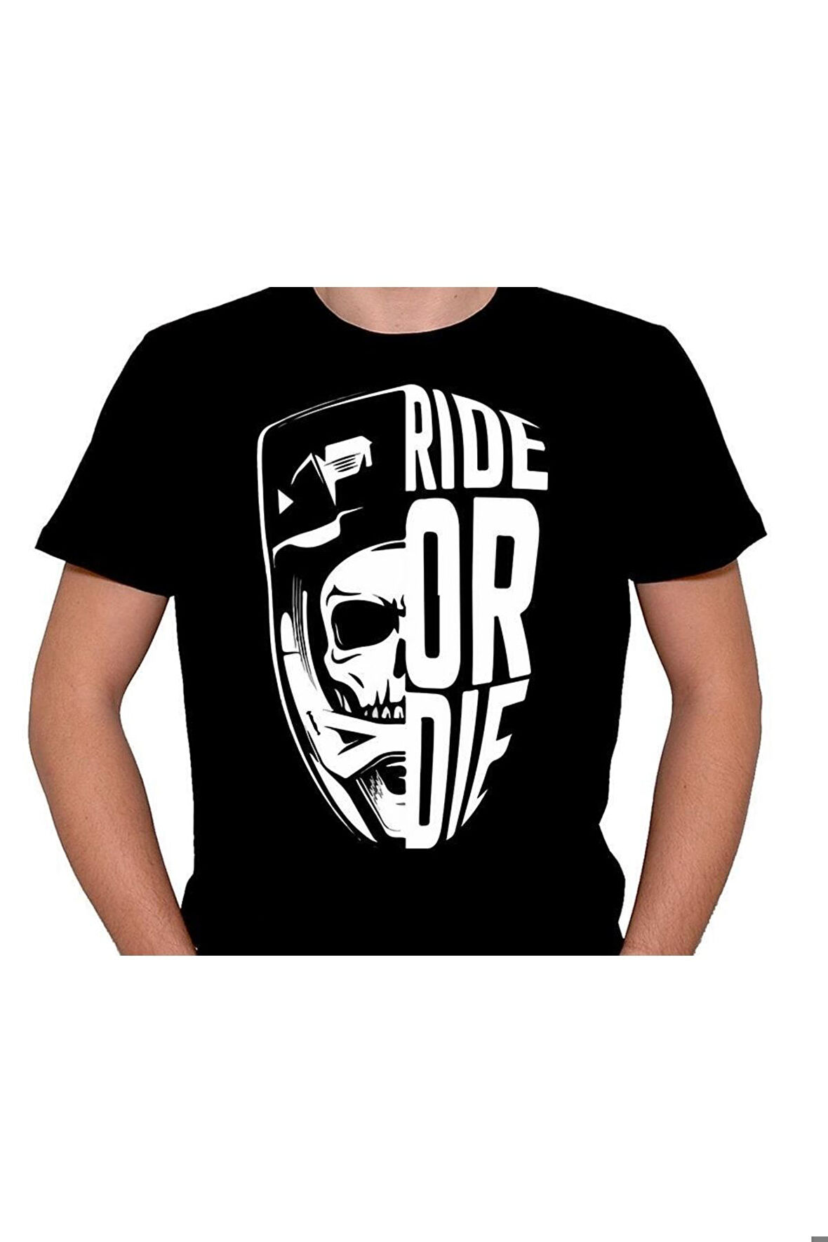 Ride Or Die Sürücü Skull Kuru Kafa Tişört Unisex T-shirt
