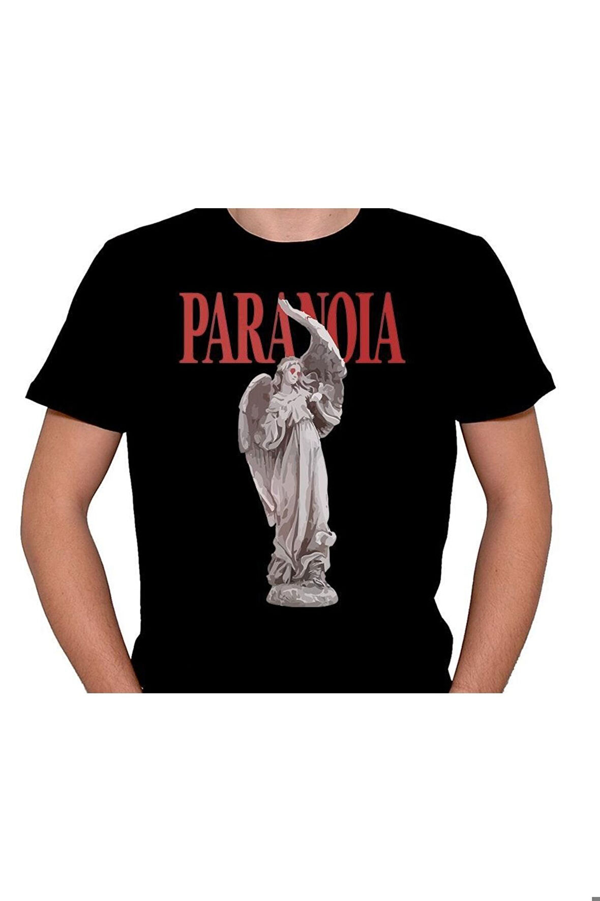 Paranoia Paranoyak Heykel Özgürlük Angel Melek Tişört Unisex T-shirt