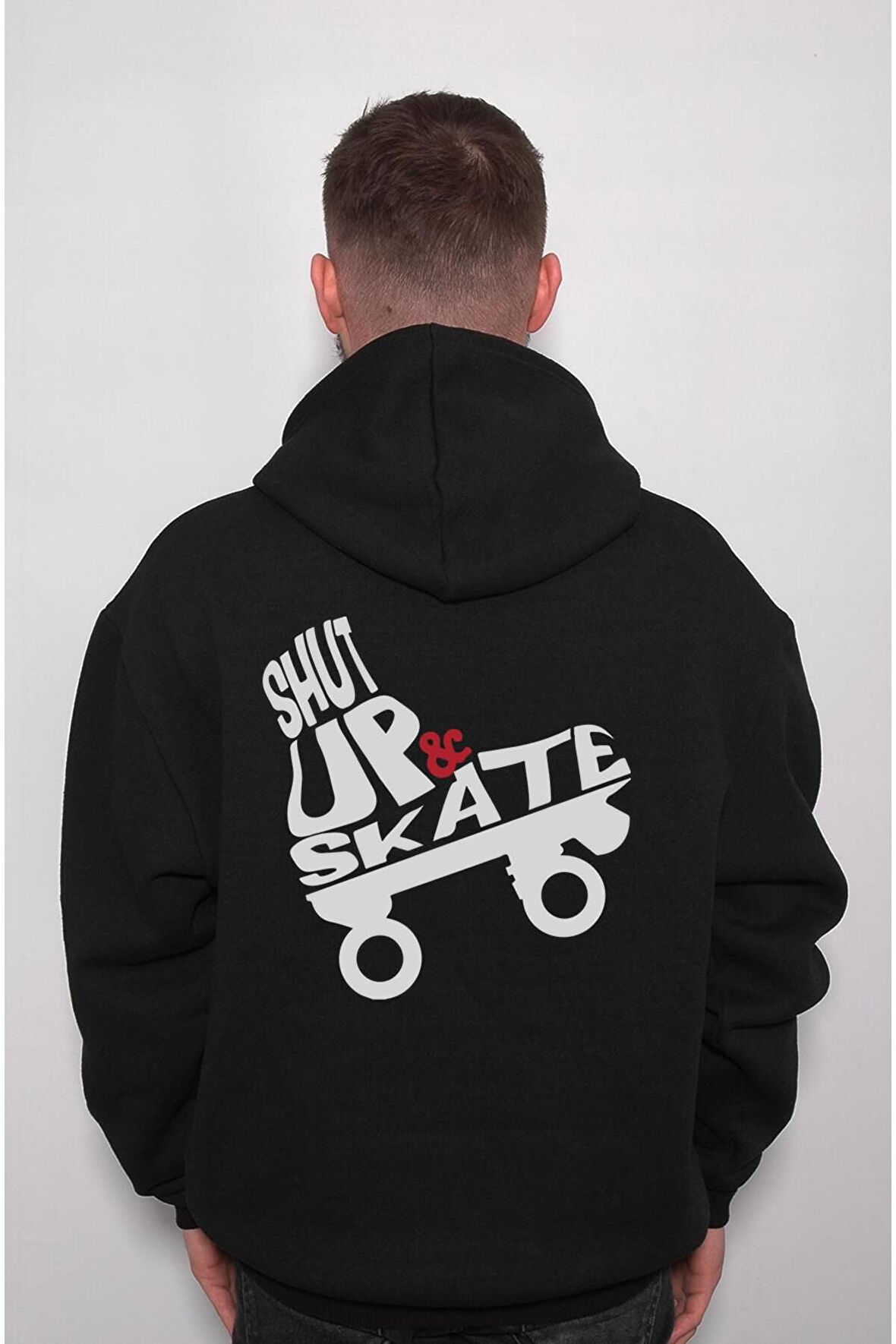 Paten Shut Up Skate Sweatshirt Unisex Kapüşonlu Hoodie