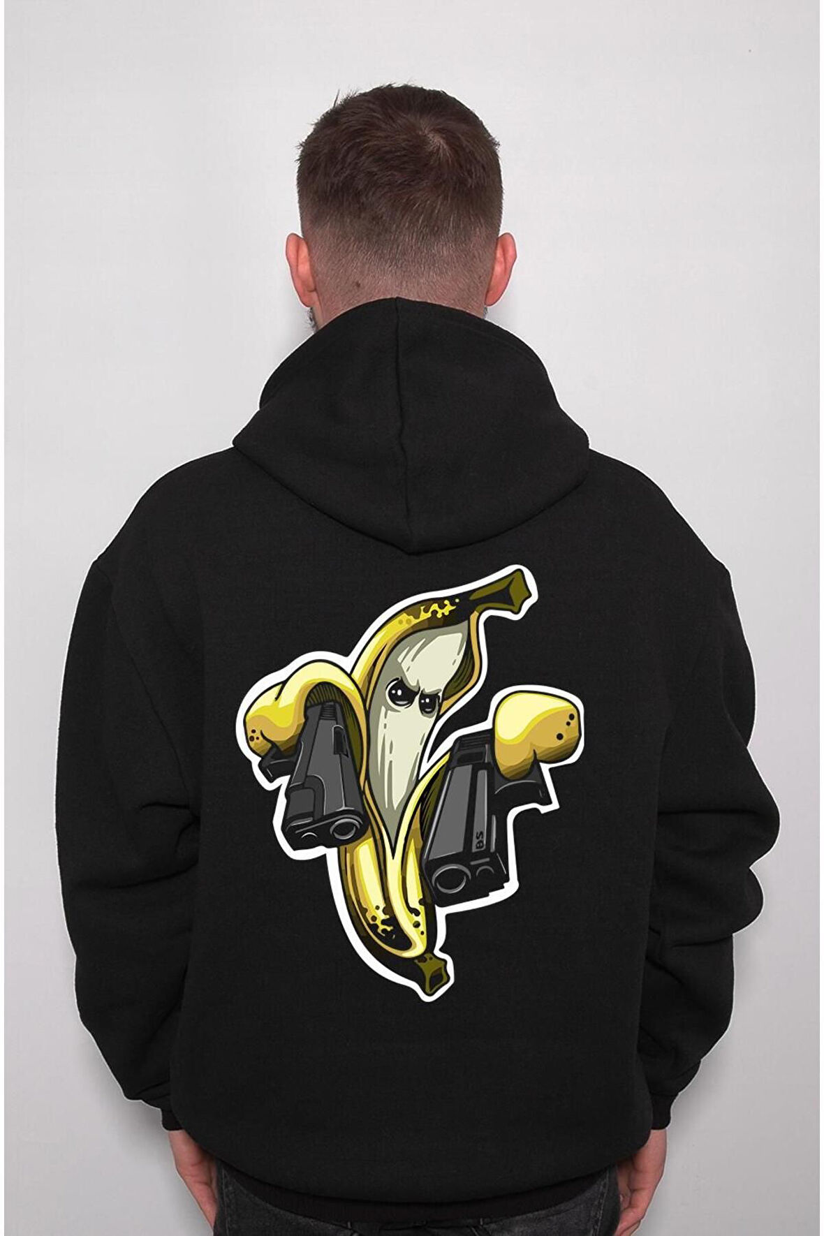 Gang Banana Guns Mafia Eşkiya Muz Sweatshirt Unisex Kapüşonlu Hoodie