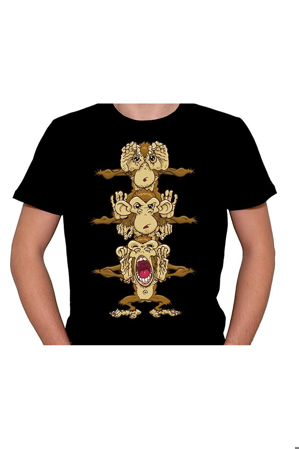 Maymun Monkey Gördüm Duydum Biliyorum Tişört Unisex T-shirt
