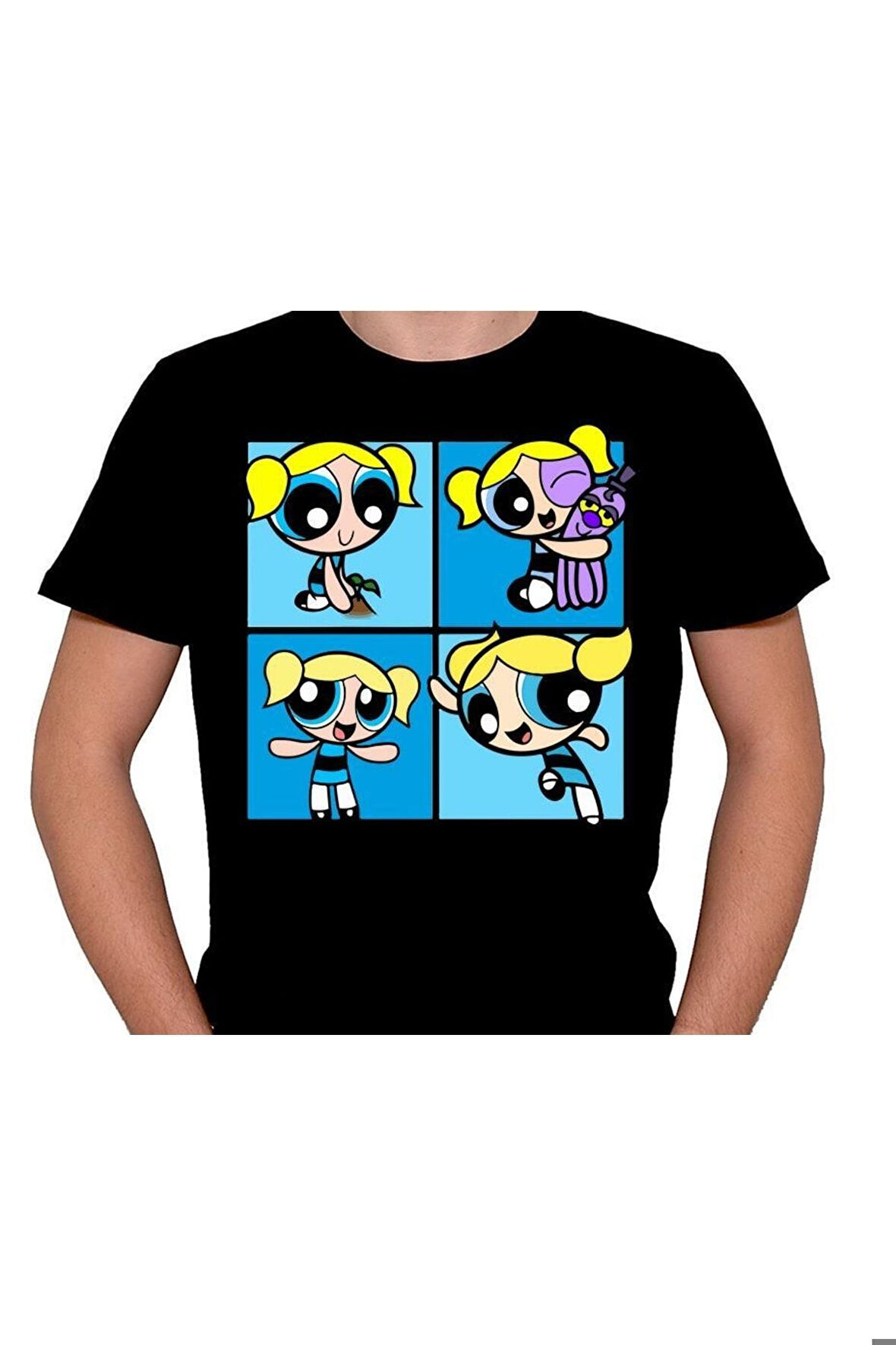 Powerpuff Girls Bubbles Süper Güç Tişört Unisex T-shirt