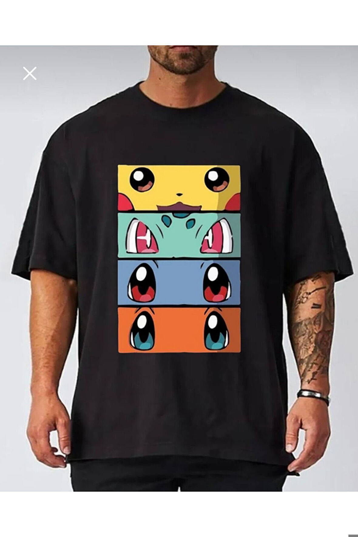 Pokemon All Caracters Pikachu Bulbasaur Charizard Tişört Unisex T-shirt