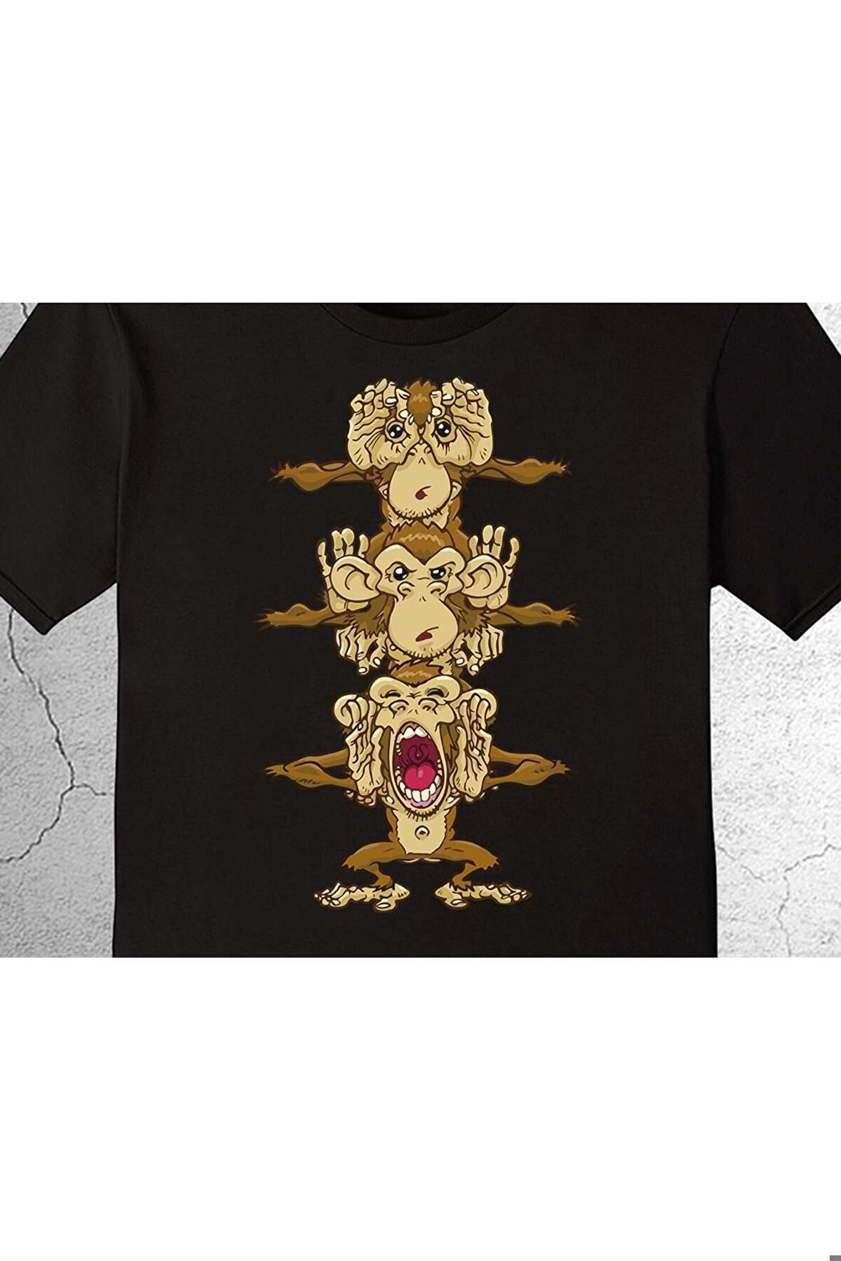 Maymun Monkey Gördüm Duydum Biliyorum Tişört Çocuk T-shirt