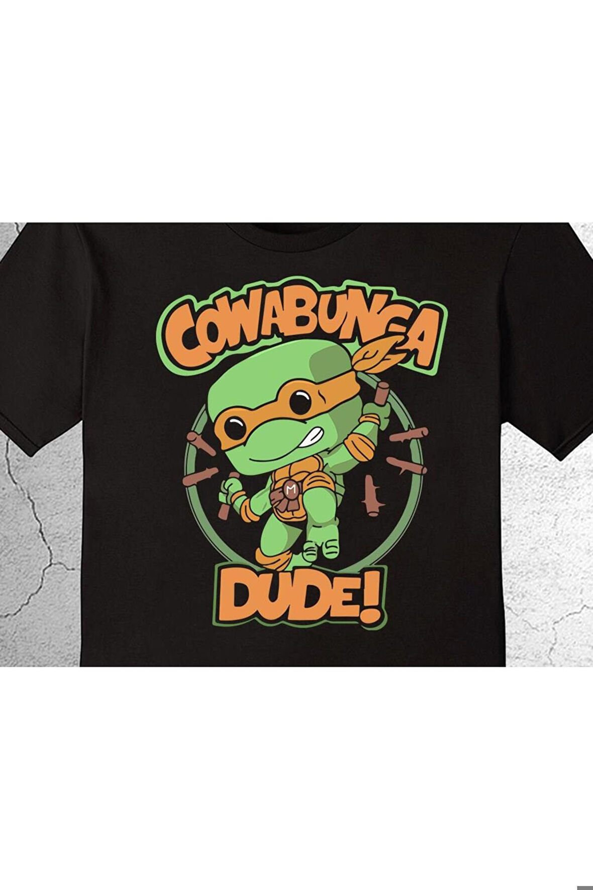 Cowabunge Dude Kaplumbağa Warior Savaşçı Tişört Çocuk T-shirt