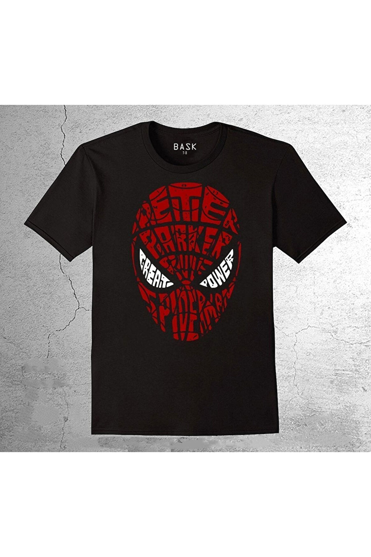 Spiderman Örümcek Adam Mask Tişört Çocuk T-shirt