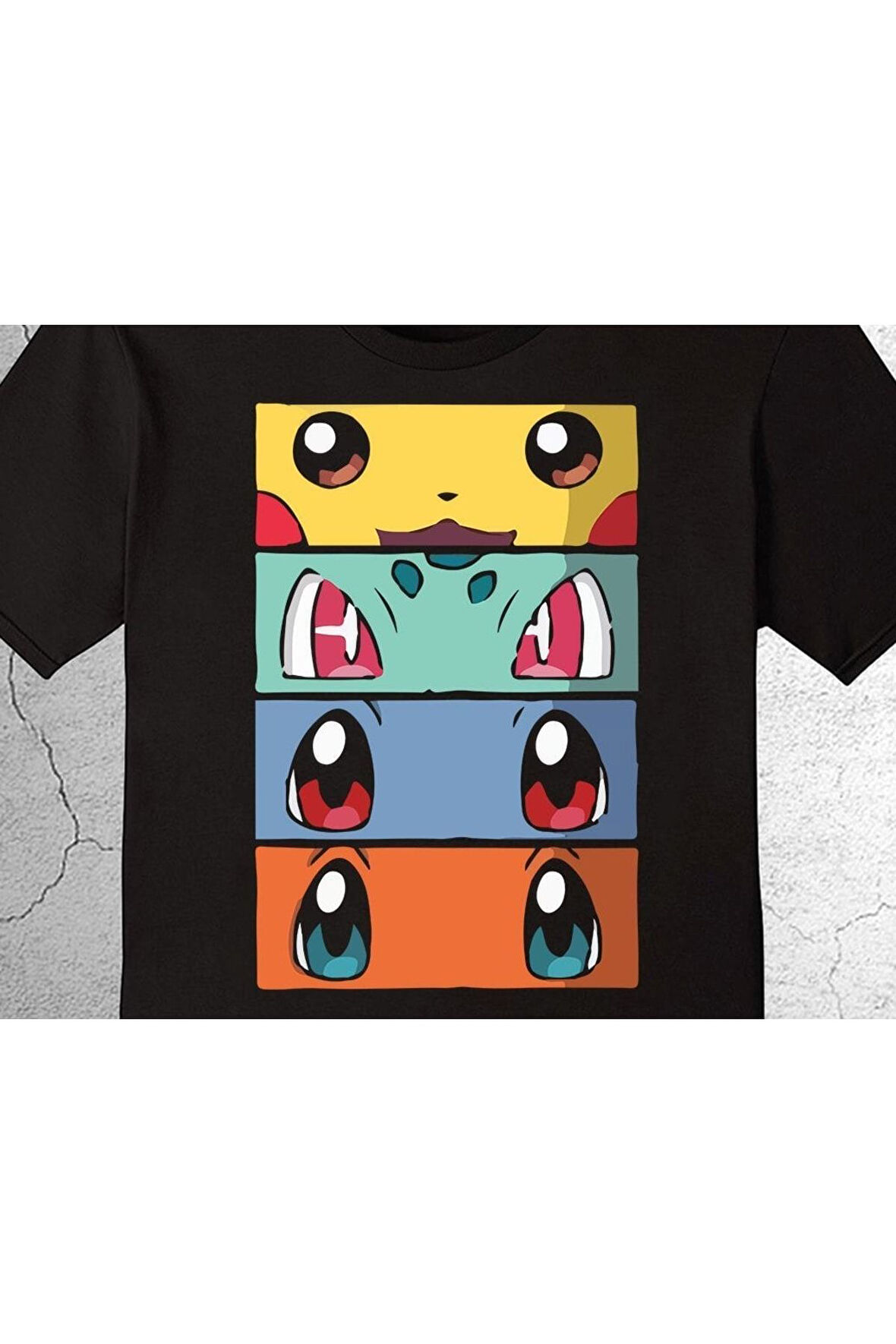 Pokemon All Caracters Pikachu Bulbasaur Charizard Tişört Çocuk T-shirt