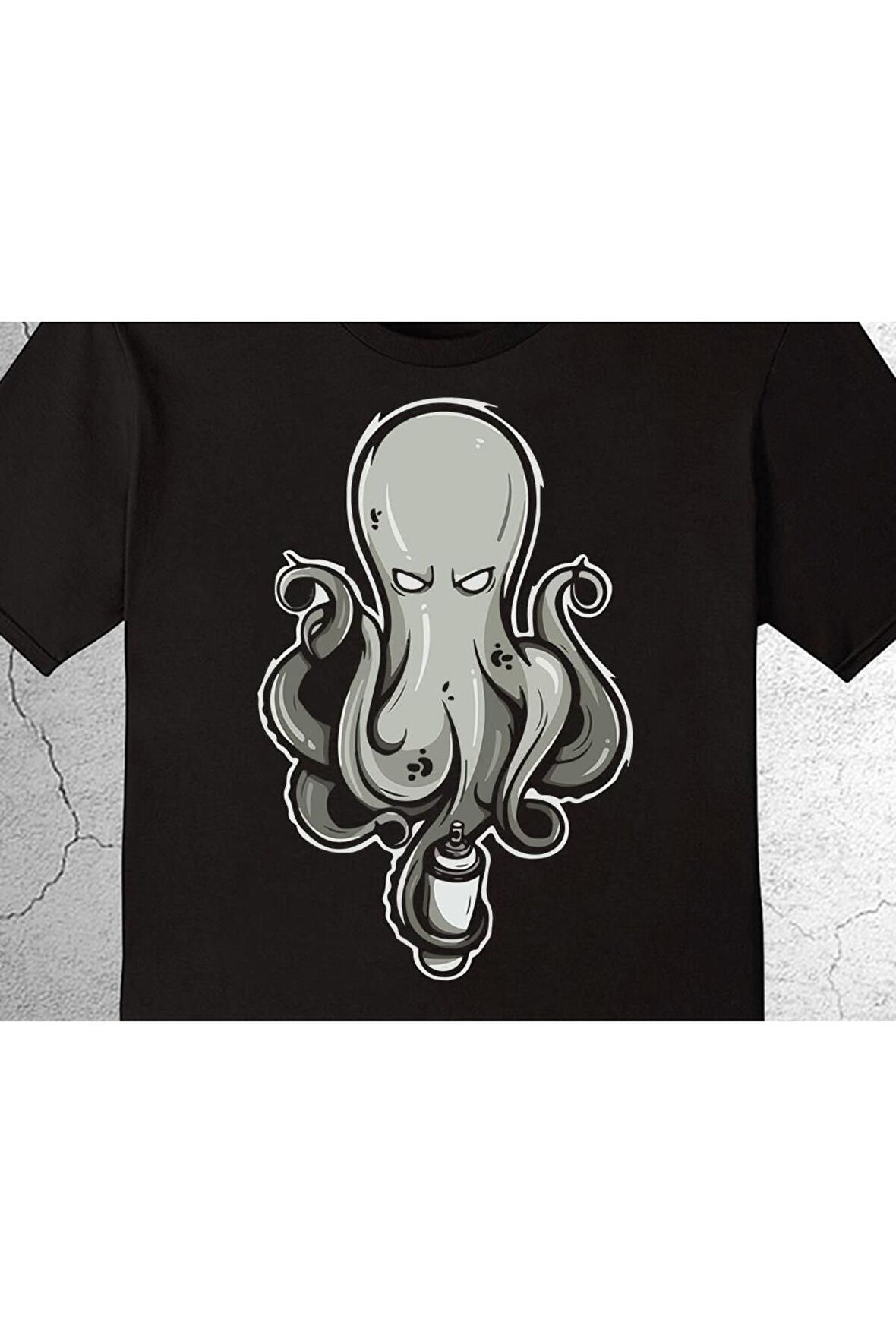 Ahtapot Octopus Grafiti Tişört Çocuk T-shirt