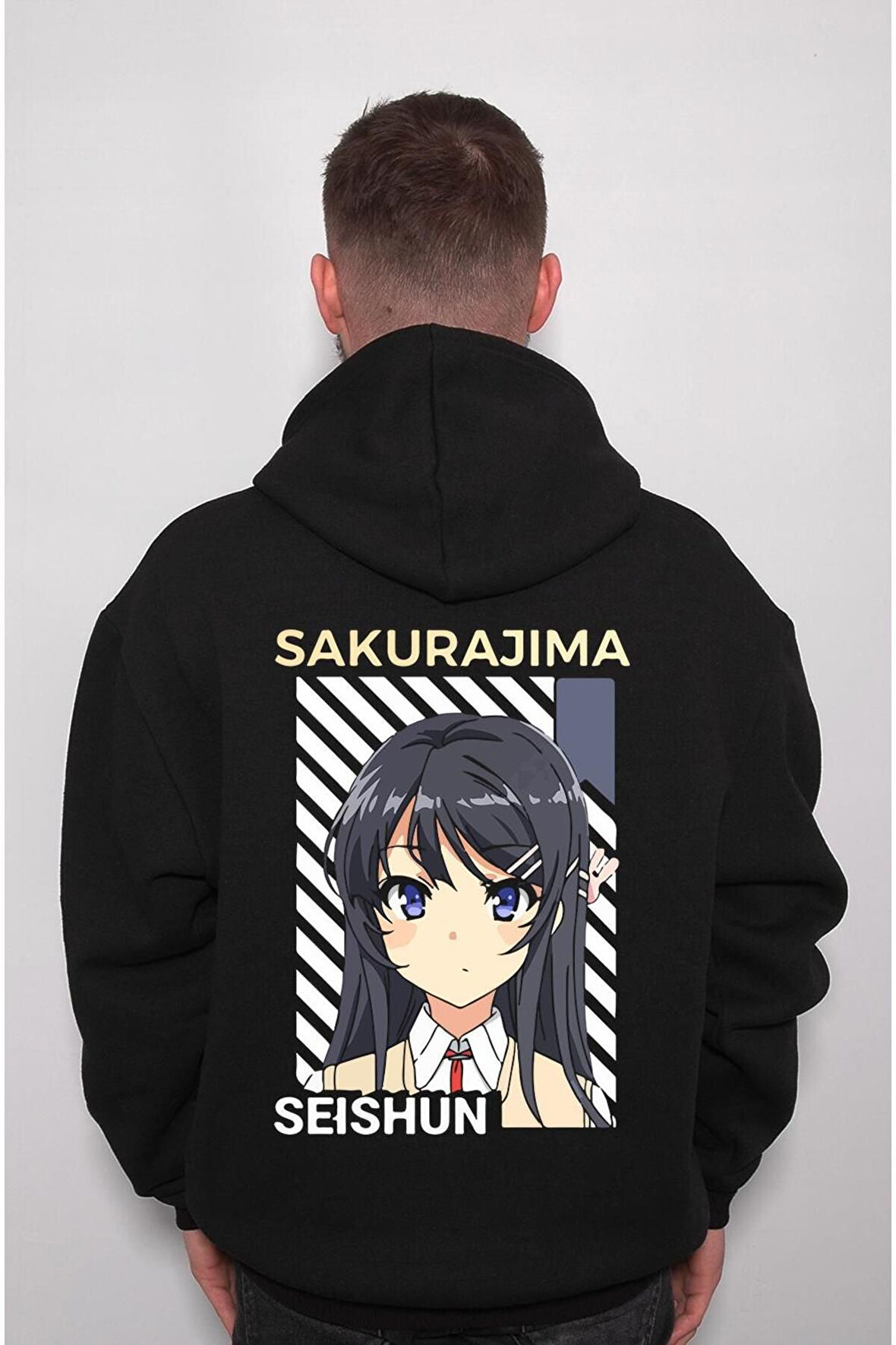 Anime Sakurajıma Seishun Sweatshirt Unisex Kapüşonlu Hoodie