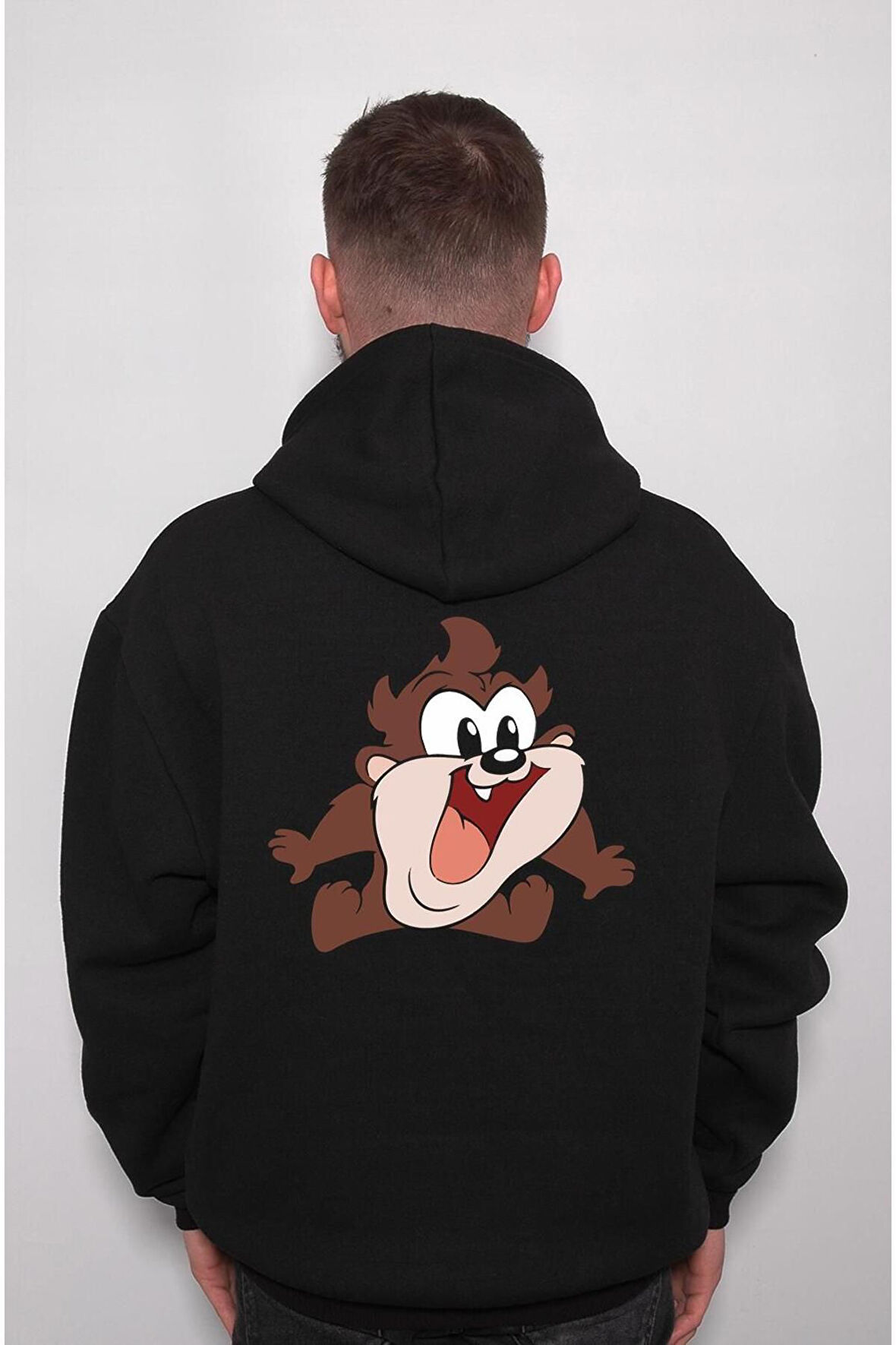 Taz Mania Tazmanya Canavarı Monster Çizgi Film Sweatshirt Unisex Kapüşonlu Hoodie