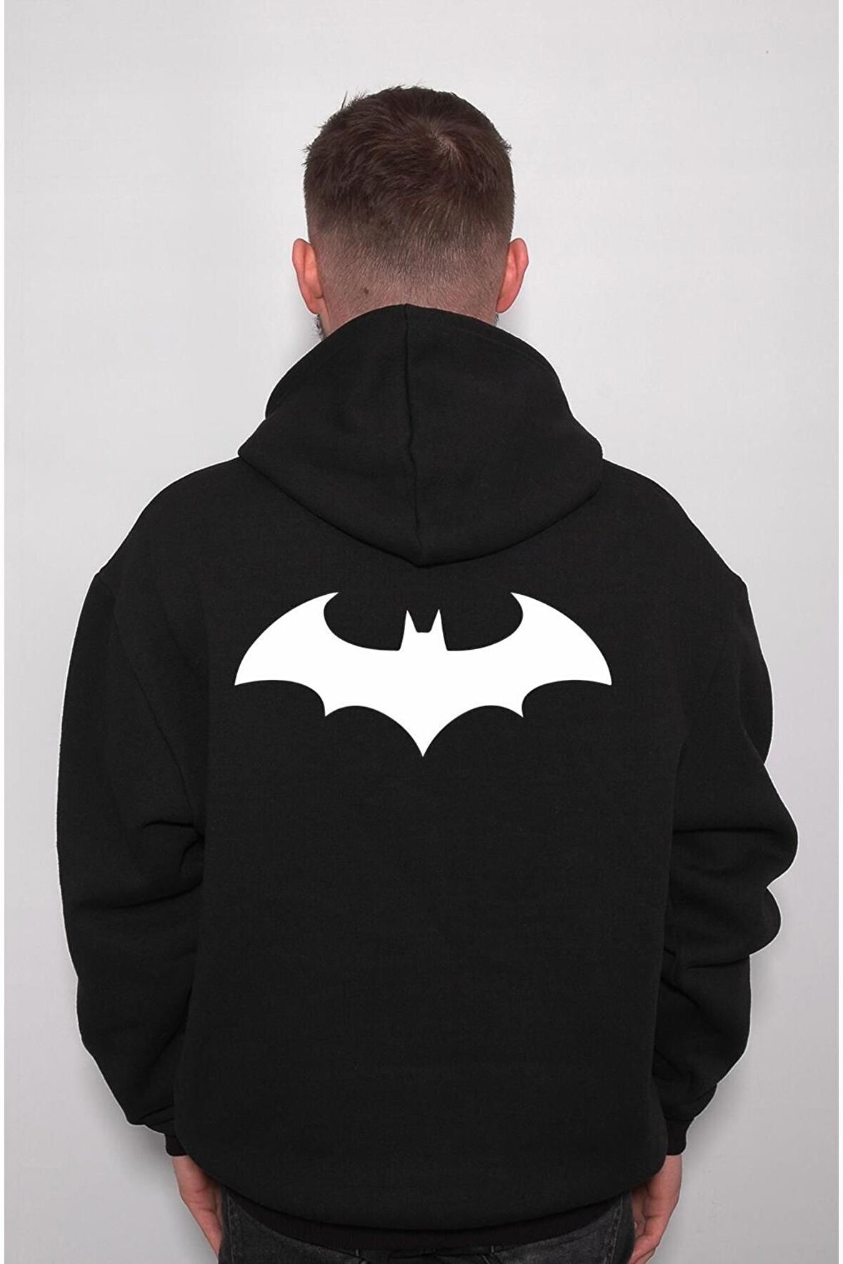 Batman Logo Kara Şovalye Süper Kahraman Sweatshirt Unisex Kapüşonlu Hoodie