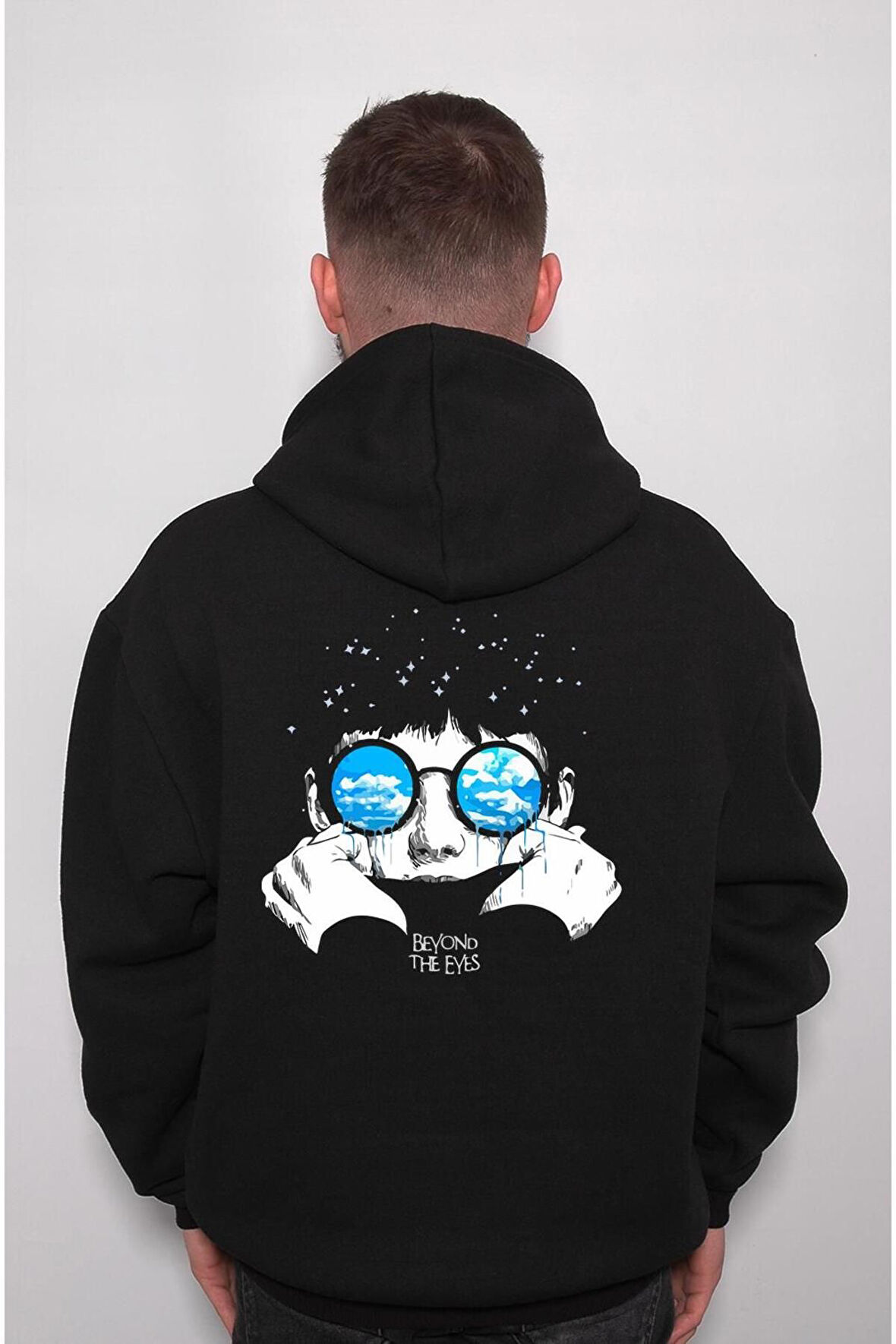 Beyond The Eyes Glasses Sweatshirt Unisex Kapüşonlu Hoodie