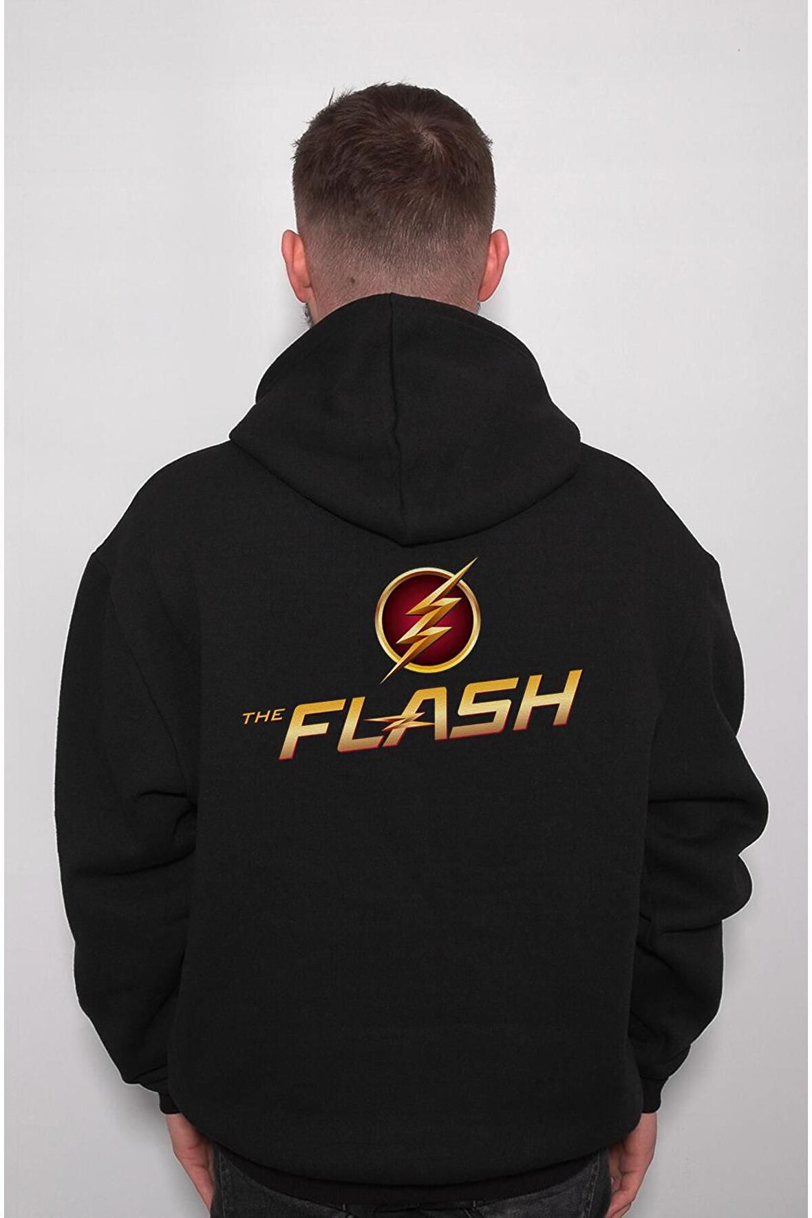 The Flash Logo Run Away Sweatshirt Unisex Kapüşonlu Hoodie