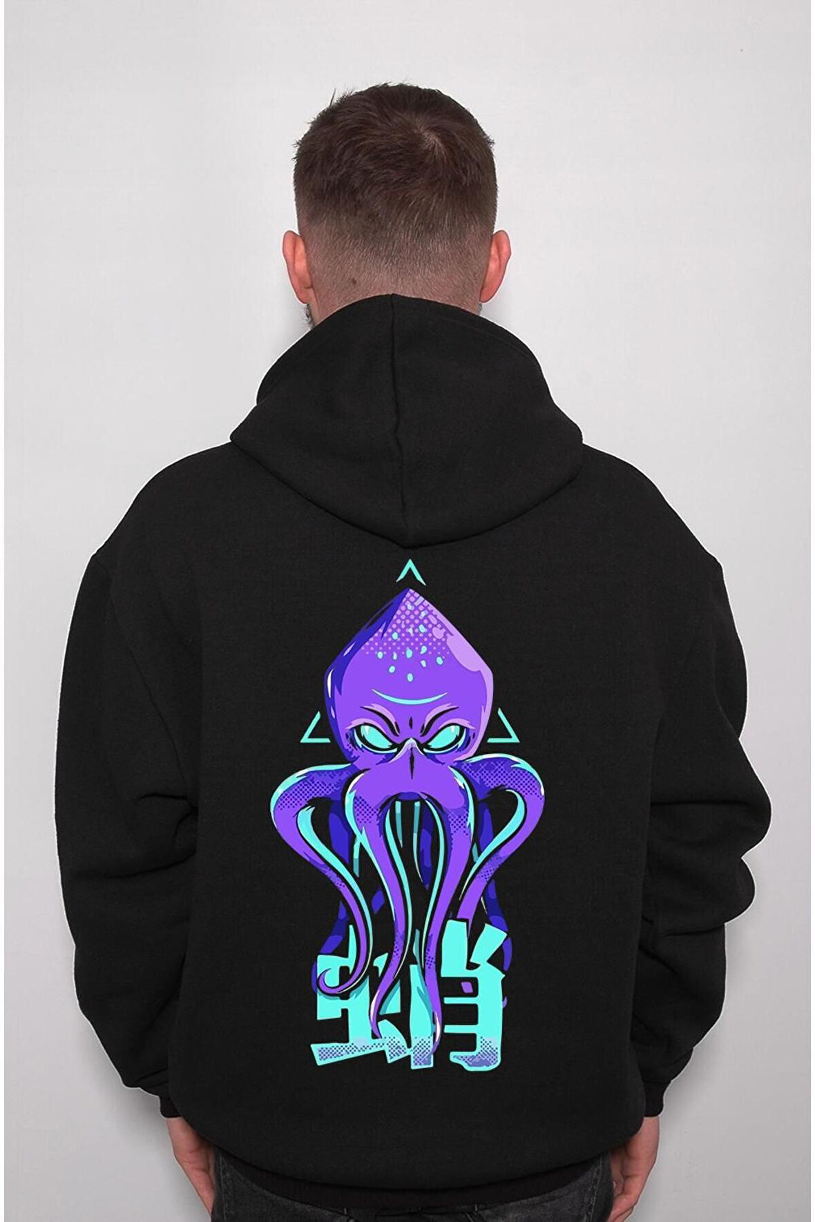 Ahtapot Octopus Japan Japanese Karakter Sweatshirt Unisex Kapüşonlu Hoodie