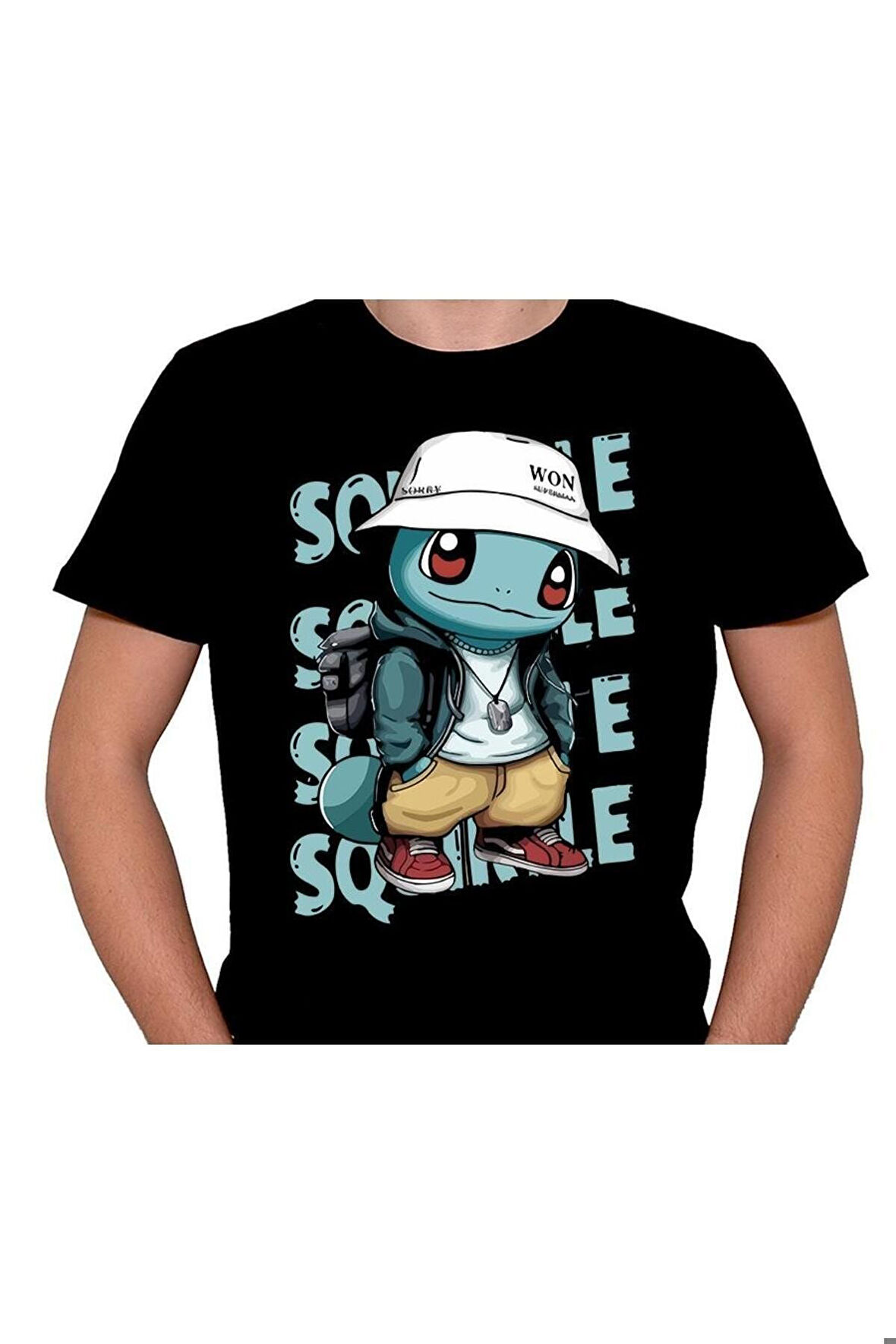 Pokemon Squirtle Hippi Tişört Unisex T-shirt