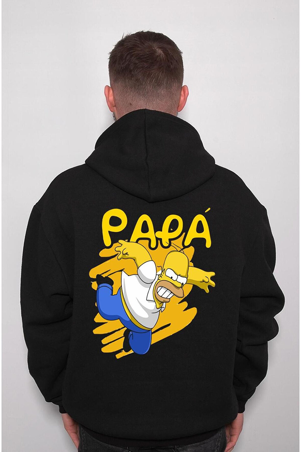 Simpson Homer Papa Baba Simpsonlar Sweatshirt Unisex Kapüşonlu Hoodie