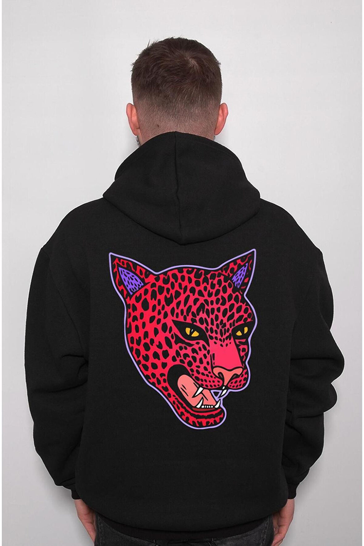 Kaplan Tiger Animal Yırtıcı Vahşi Doğa Sweatshirt Unisex Kapüşonlu Hoodie