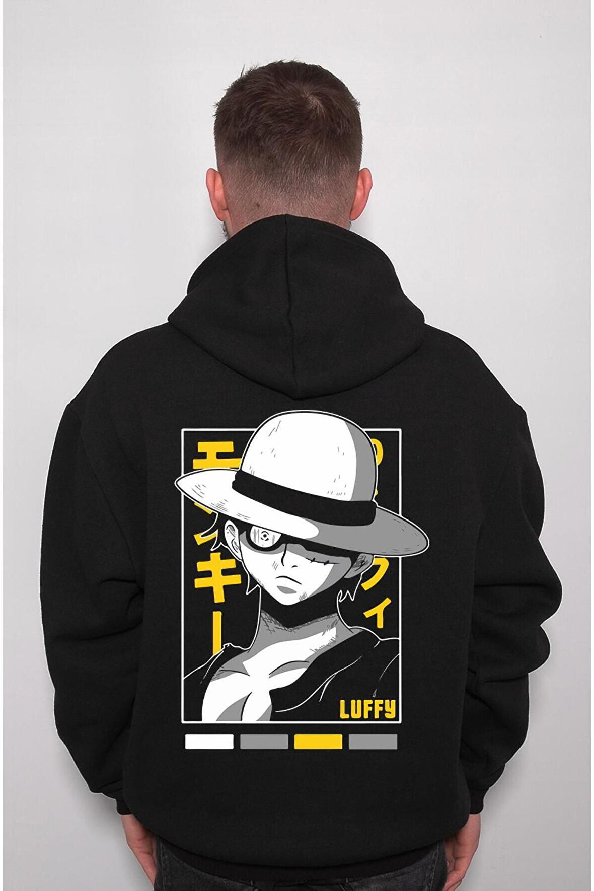 Luffy Anime Naruto Japanese Japan Korea Dizi Sweatshirt Unisex Kapüşonlu Hoodie