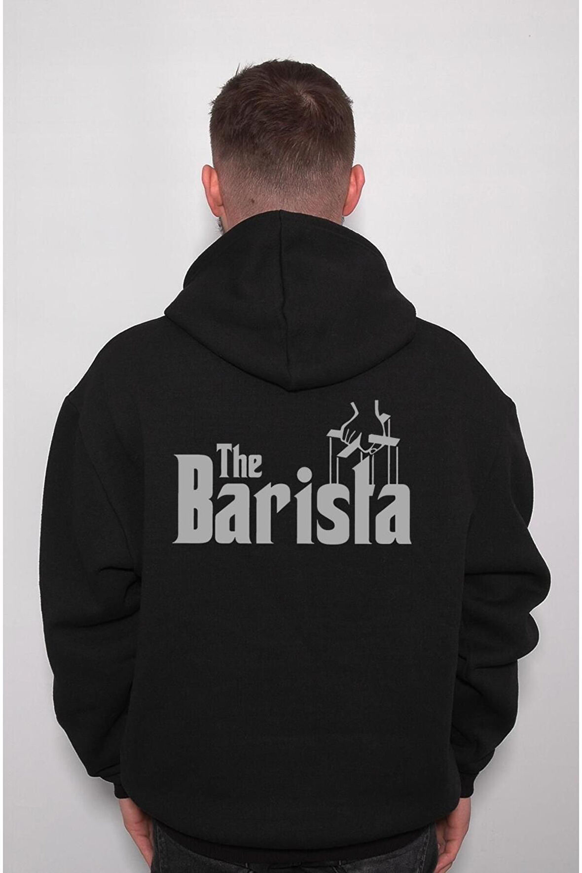 The Barista Godfather Barmen Art Coffee Sweatshirt Unisex Kapüşonlu Hoodie