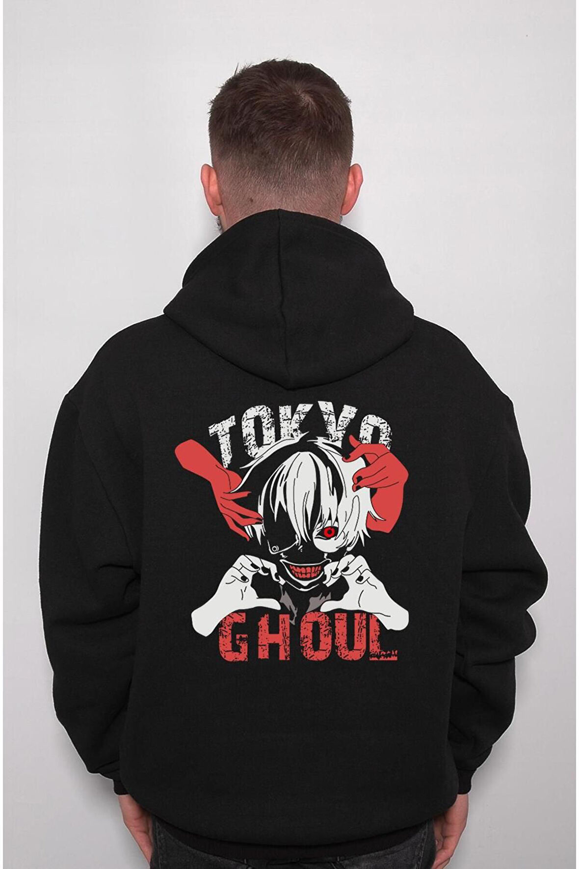 Tokyo Ghoul Anime Manga Korea Kaneki Sweatshirt Unisex Kapüşonlu Hoodie