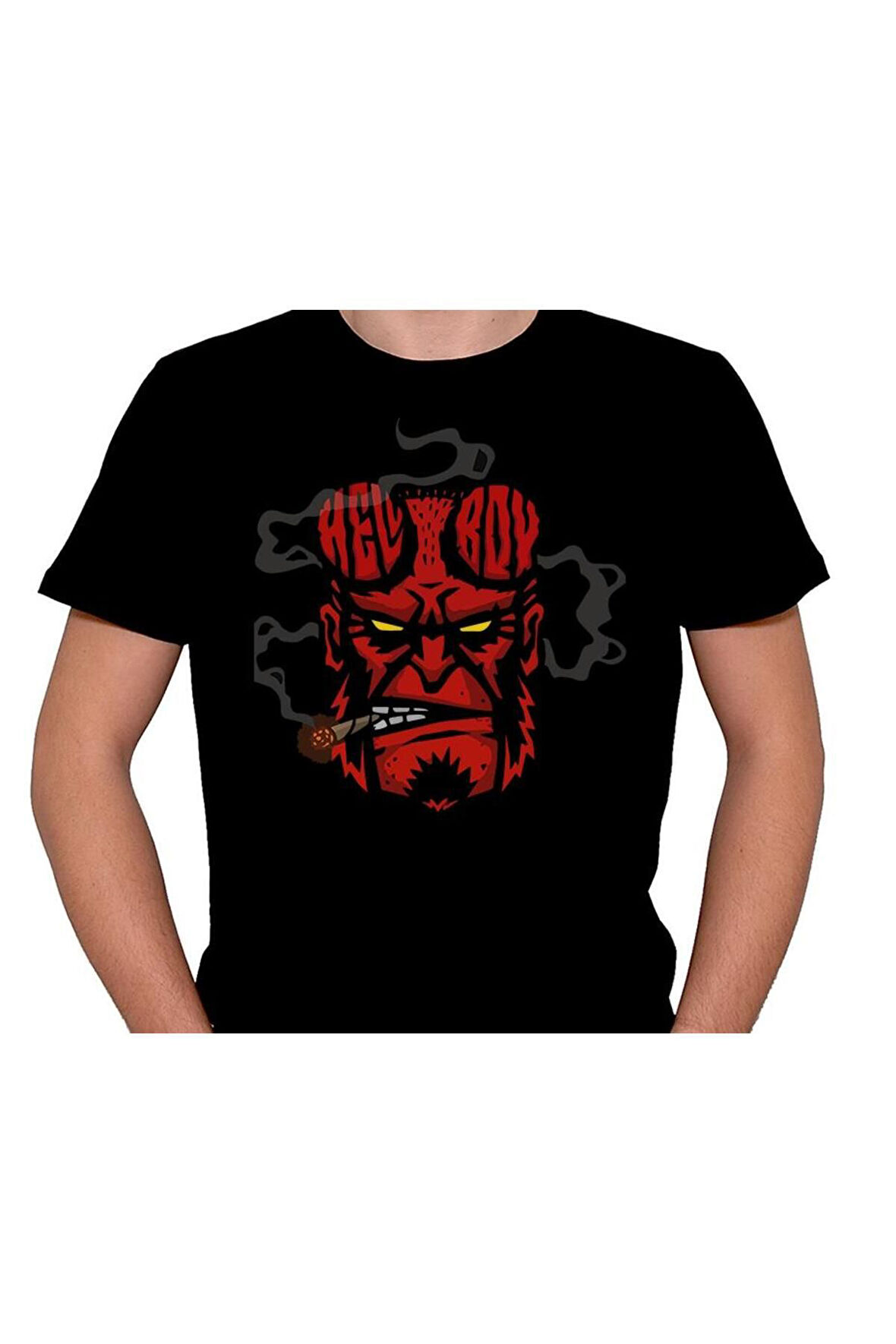 Hell Boy Hellboy Cehennem Şeytan Smoke Tişört Unisex T-shirt