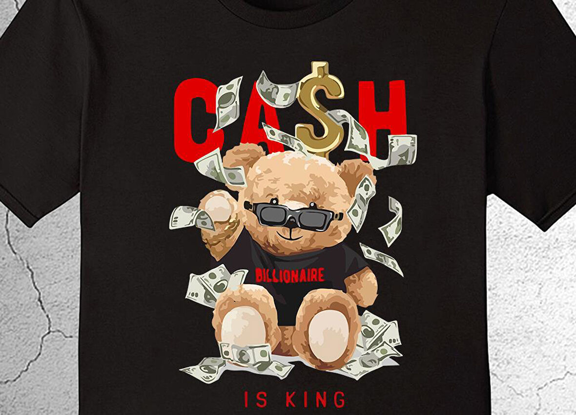 Bear Cash Milyoner Dollar Dolar Ayı Ted Tişört Çocuk T-shirt