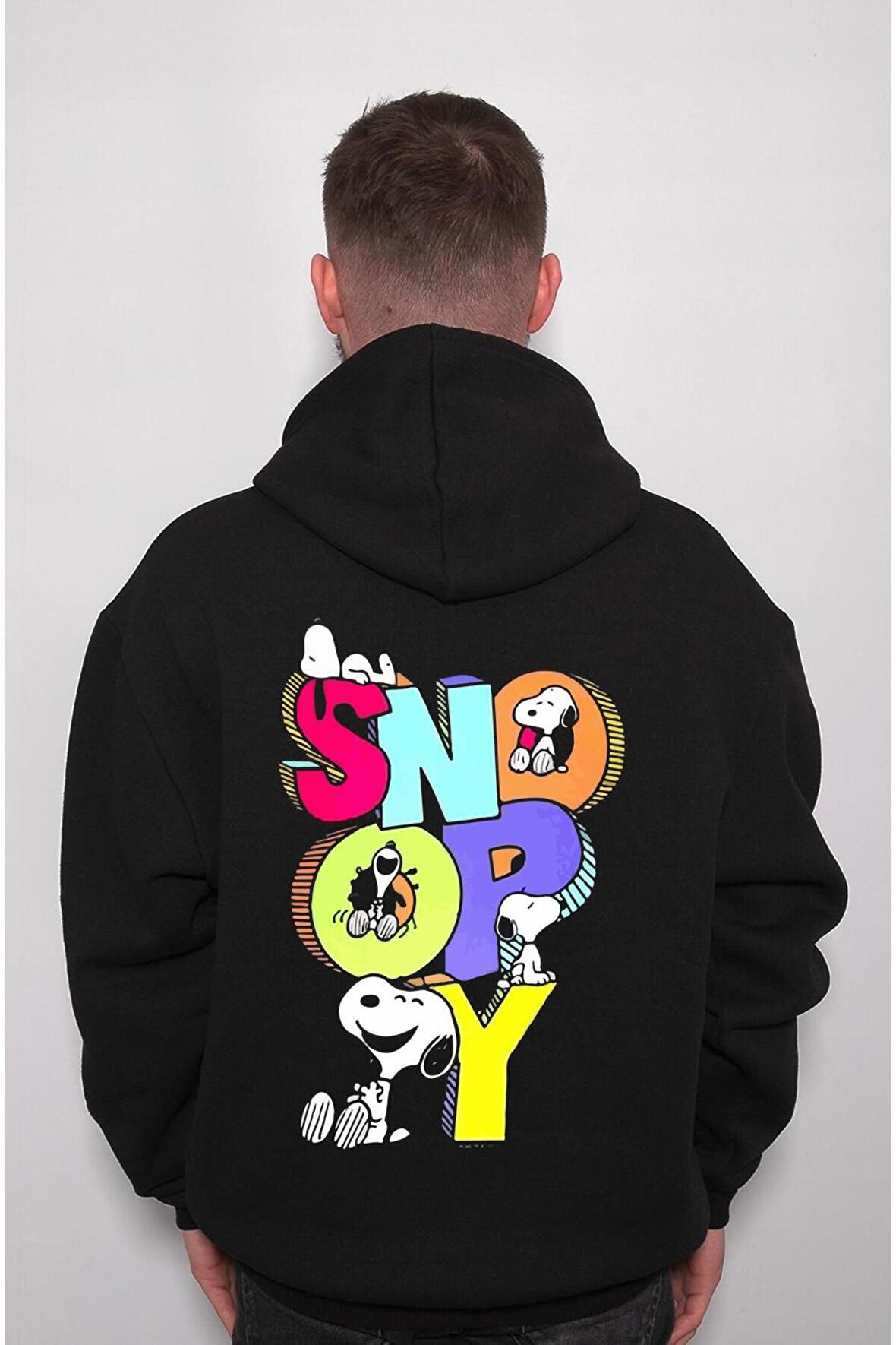 Snoopy Peanuts Dog Köpek Çizgi Film Sweatshirt Unisex Kapüşonlu Hoodie