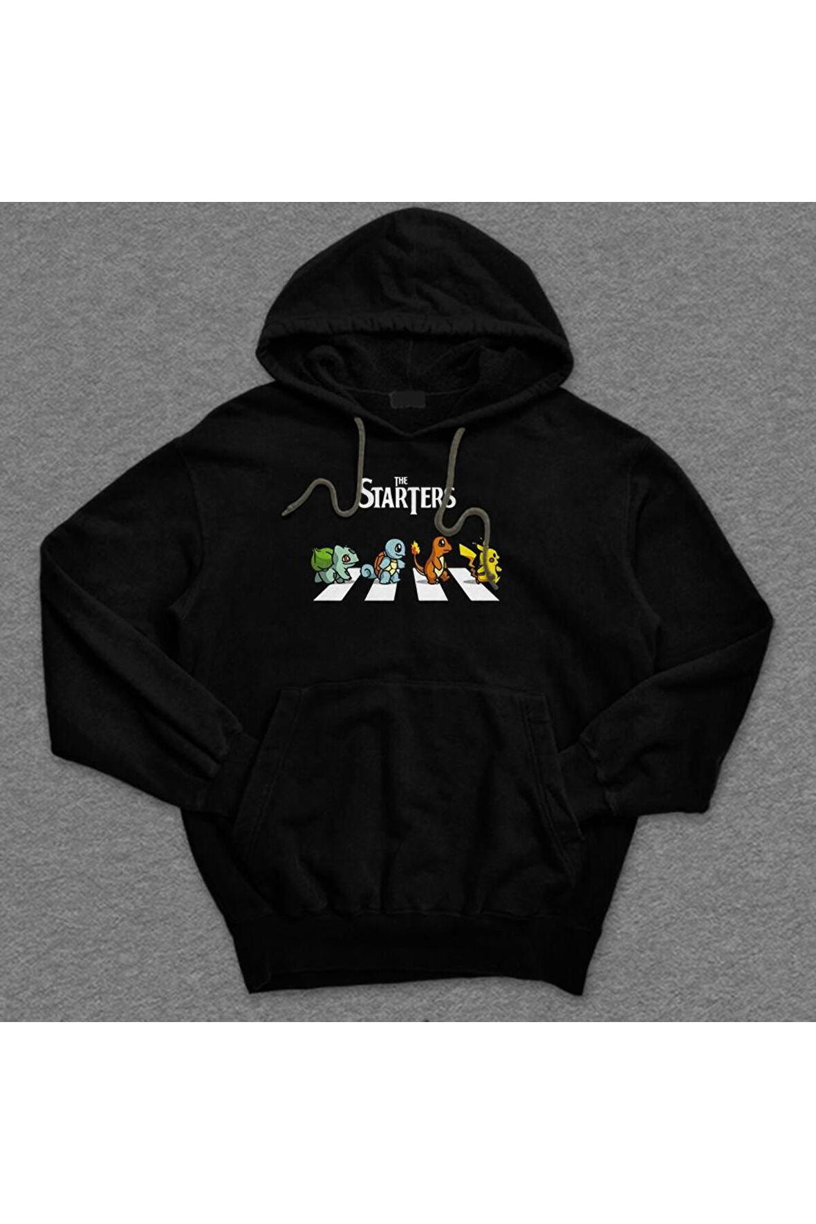 Pokemon Pikachu Charizard Squirtle Bulbasaur Balbazar Sweatshirt Unisex Kapüşonlu Hoodie
