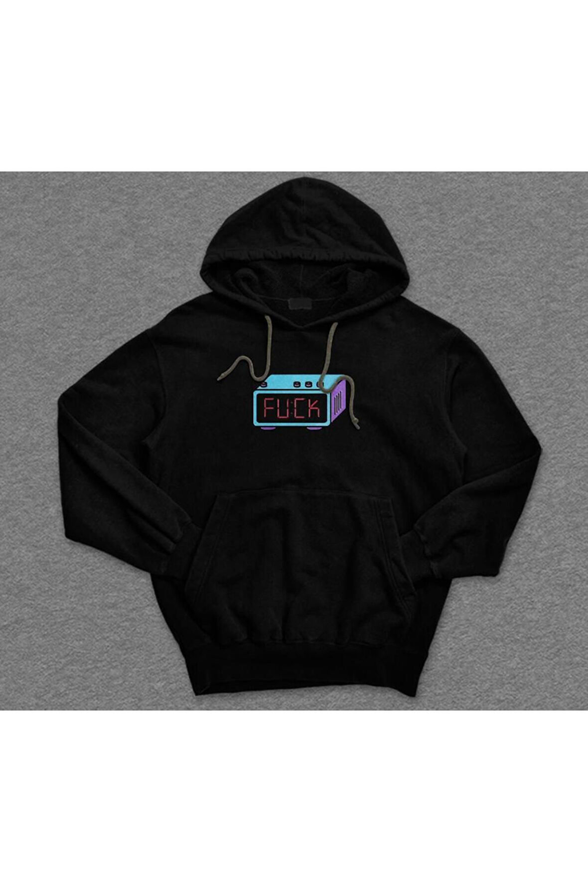 Alarm Çalar Saat İş Vakti Pazartesi Sendromu Sweatshirt Unisex Kapüşonlu Hoodie