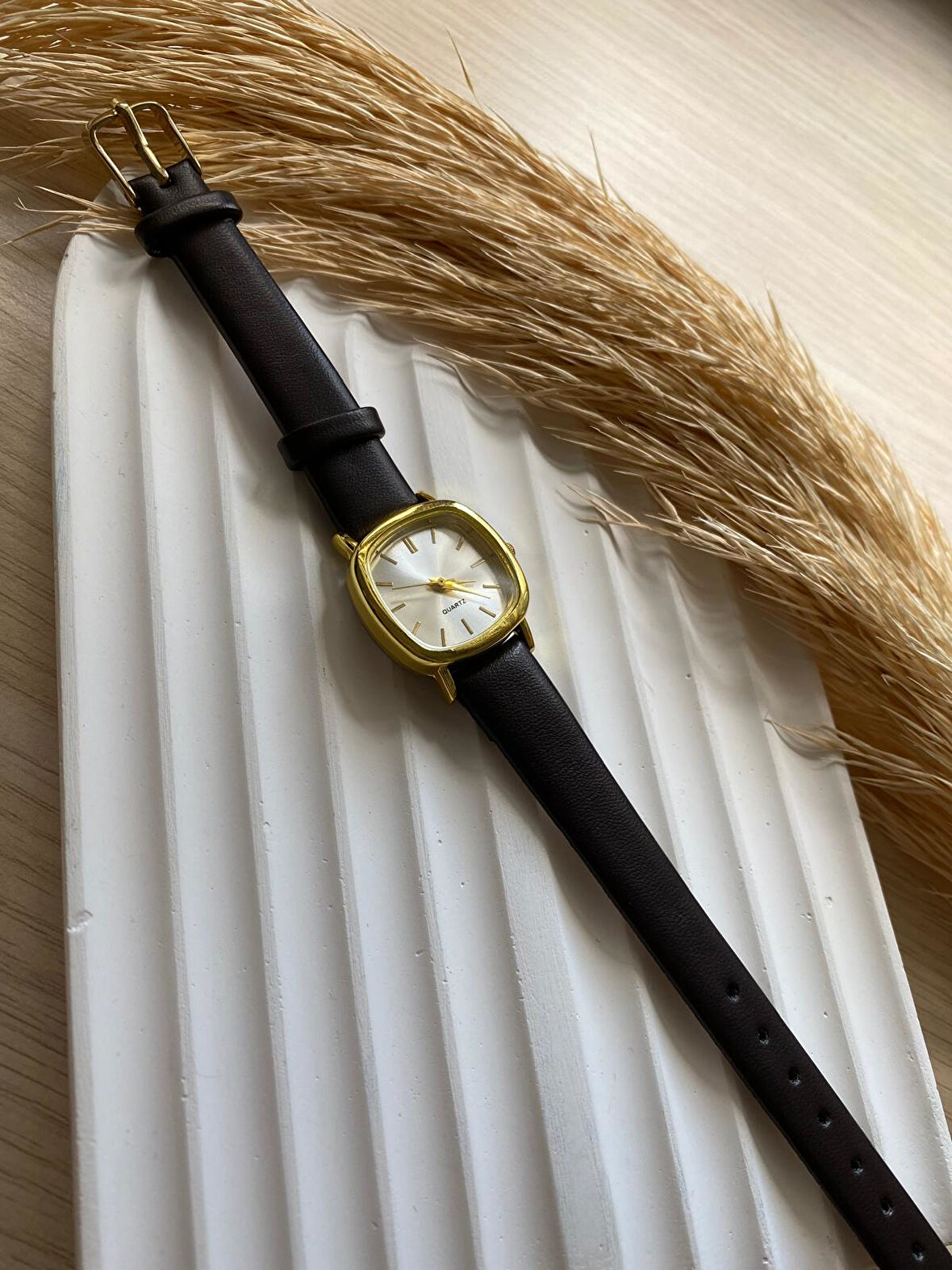 Bs Stıll Vintage Kadın Kol Saati Retro Minimal Deri Dordon 1 Adet