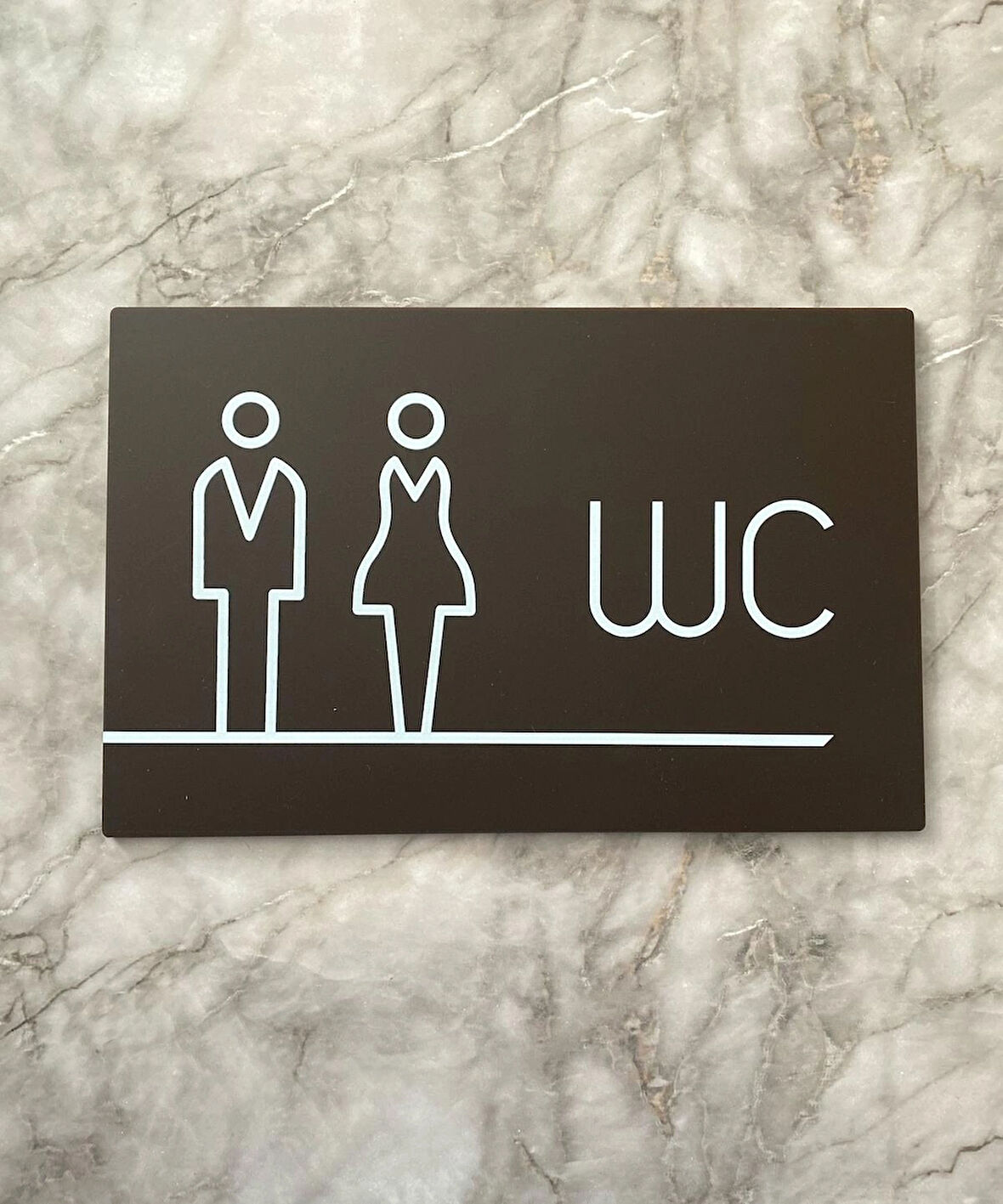 Bitter Serisi Lux WC Yönlendirme Levhası