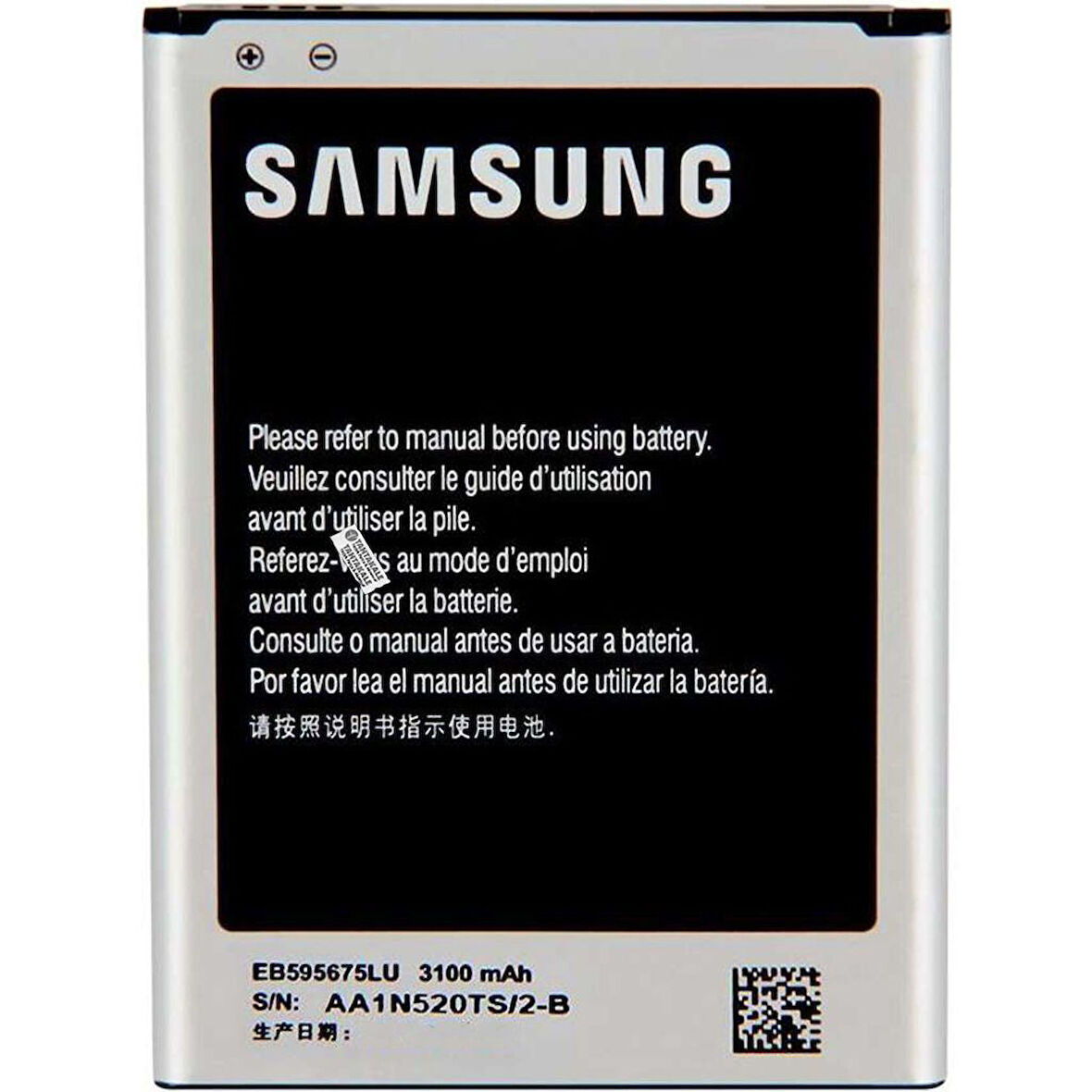 Samsung Galaxy Note 2 GT-N7100 Batarya Pil - Orijinal
