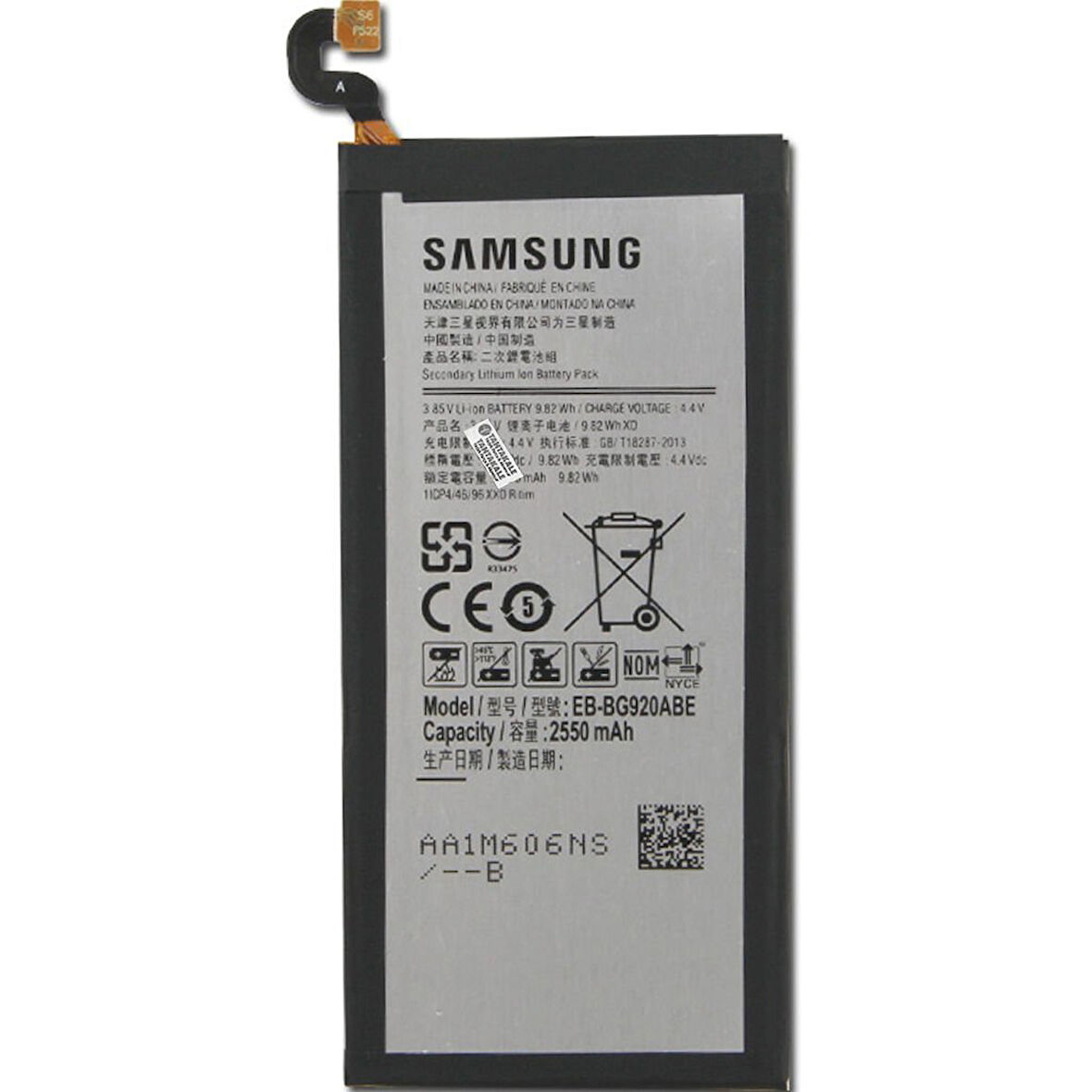 Samsung Galaxy S6 SM-G920 Batarya Pil - Orijinal
