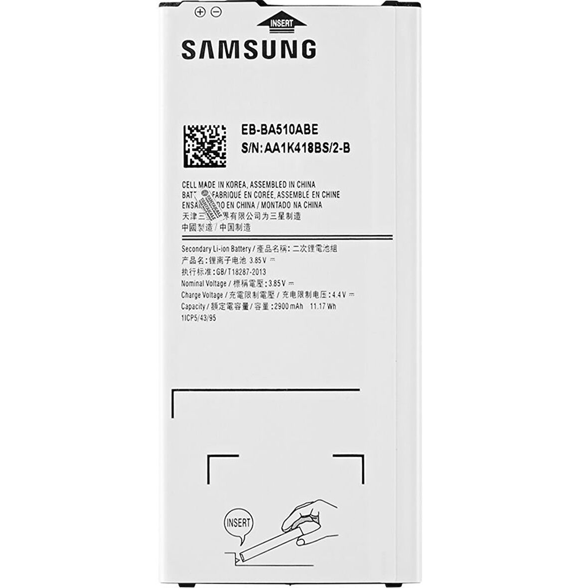 Samsung Galaxy A5 2016 SM-A510 Batarya Pil - Orjinal
