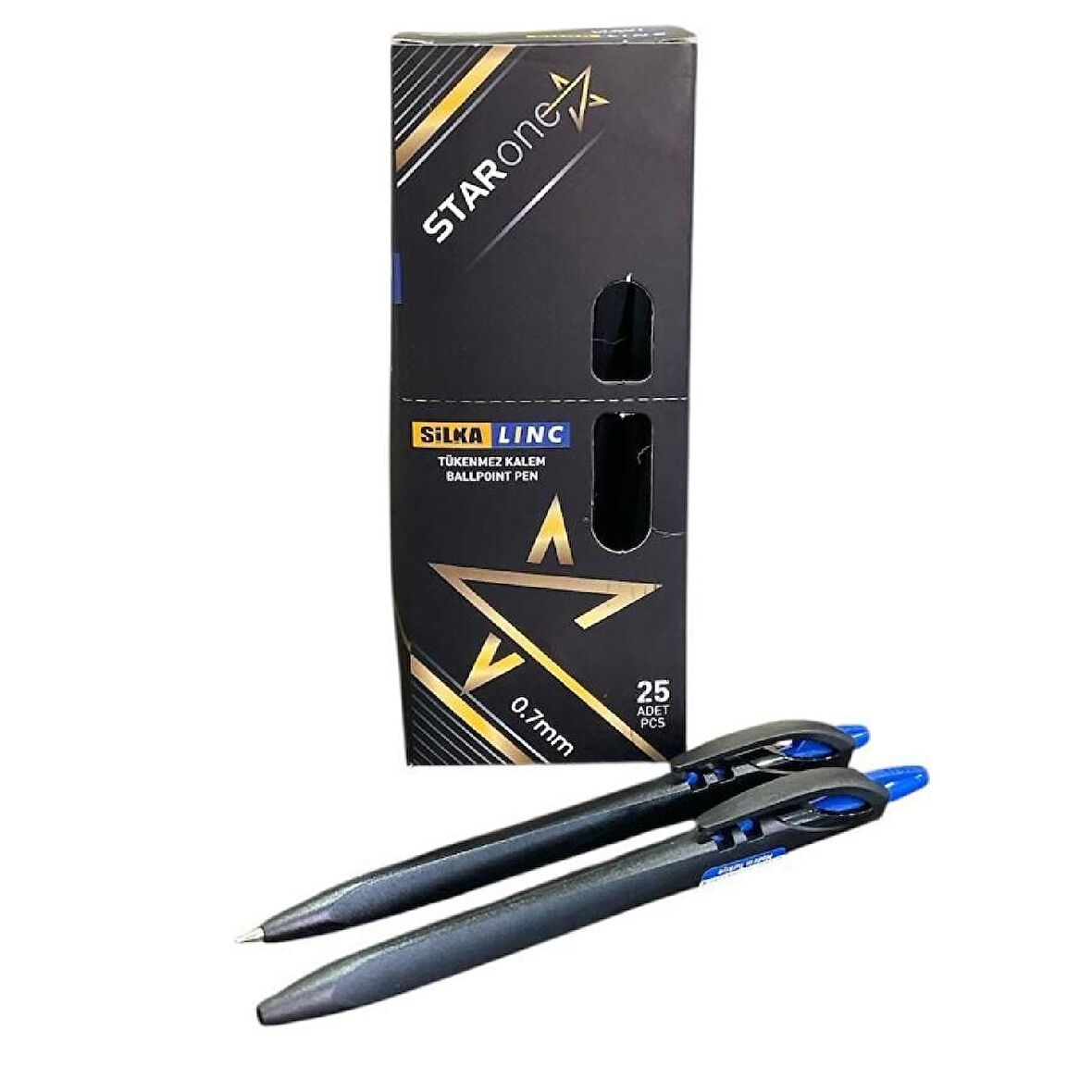 Silka Linc Starone Tükenmez Kalem 0.7 mm Mavi 25 Adet