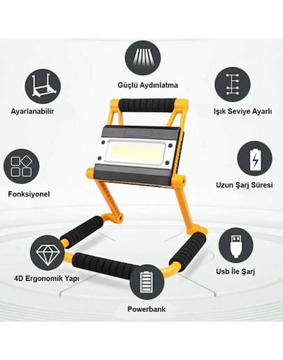 1300 Lümen Güçlü Aydınlatma