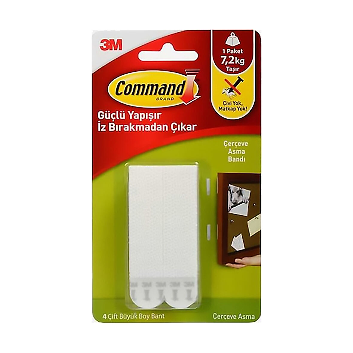 3M 17206 Command Büyük Boy Cırt Bant 1 Paket