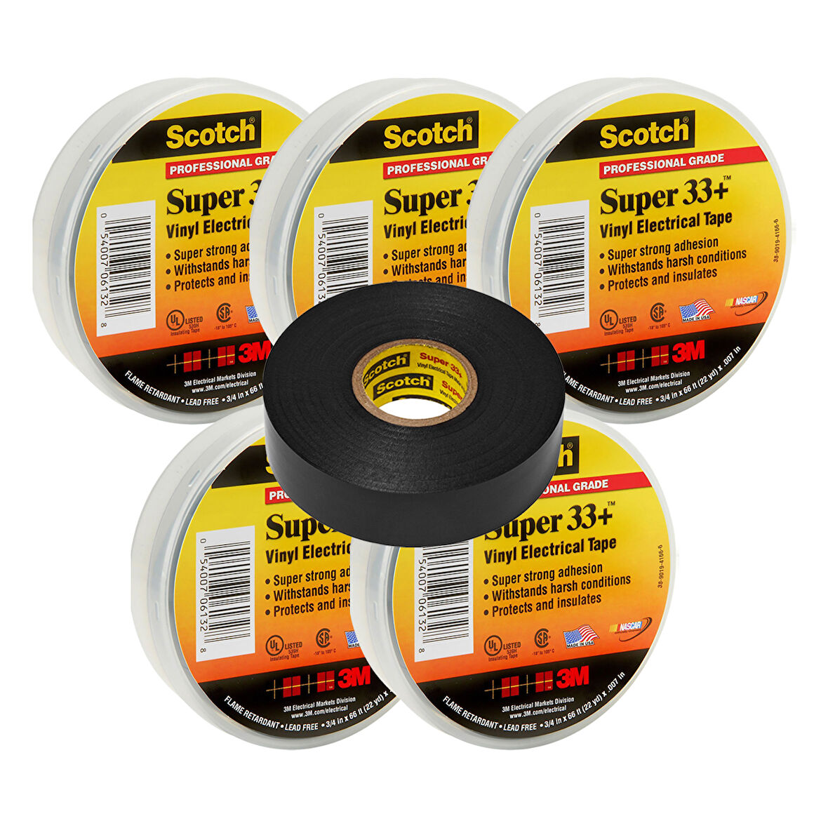 3M Scotch 33+ Elektrik İzolasyon Bandı 5 adet 19mm x 20mt