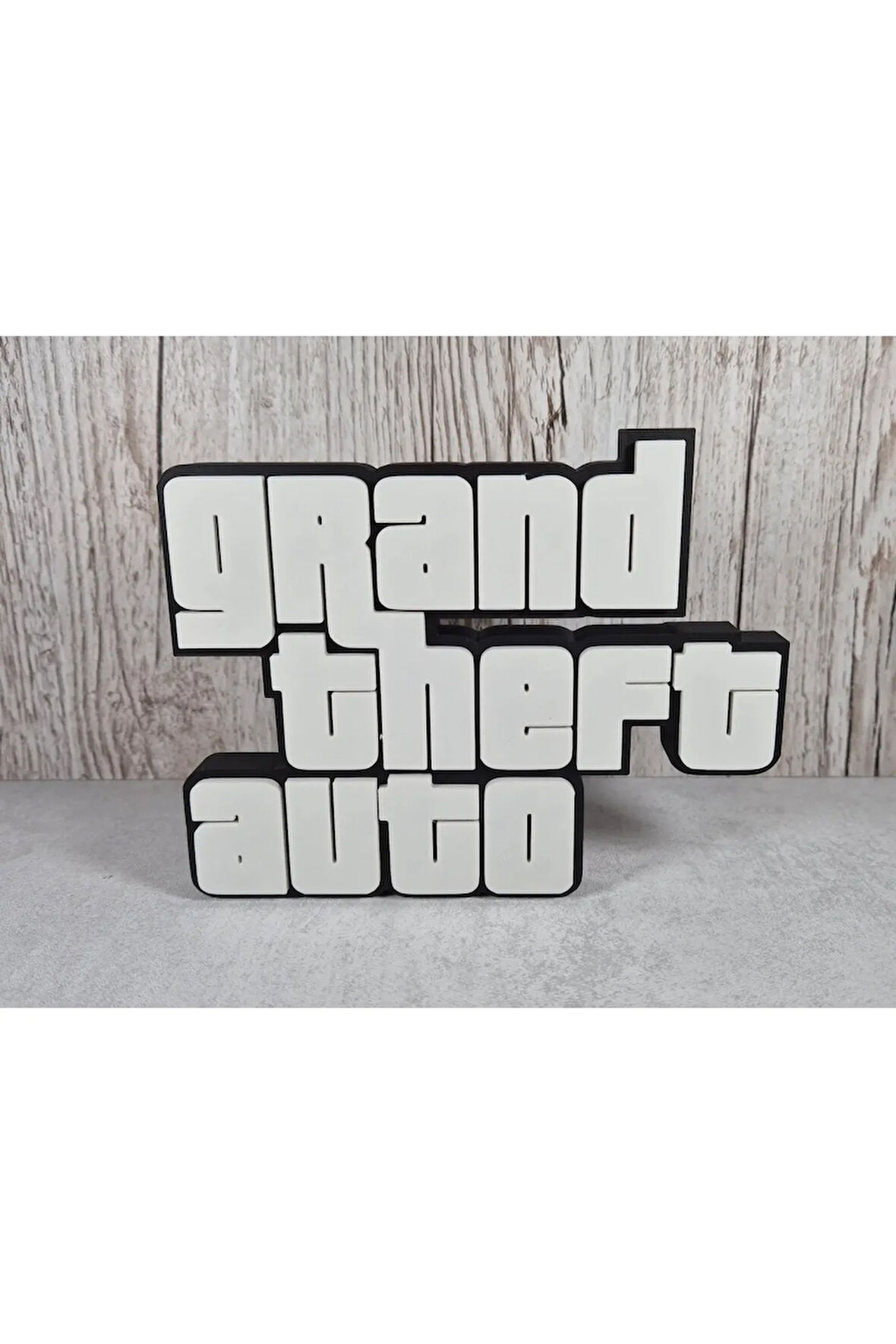 Just3dprintings Dekoratif Gta Logo