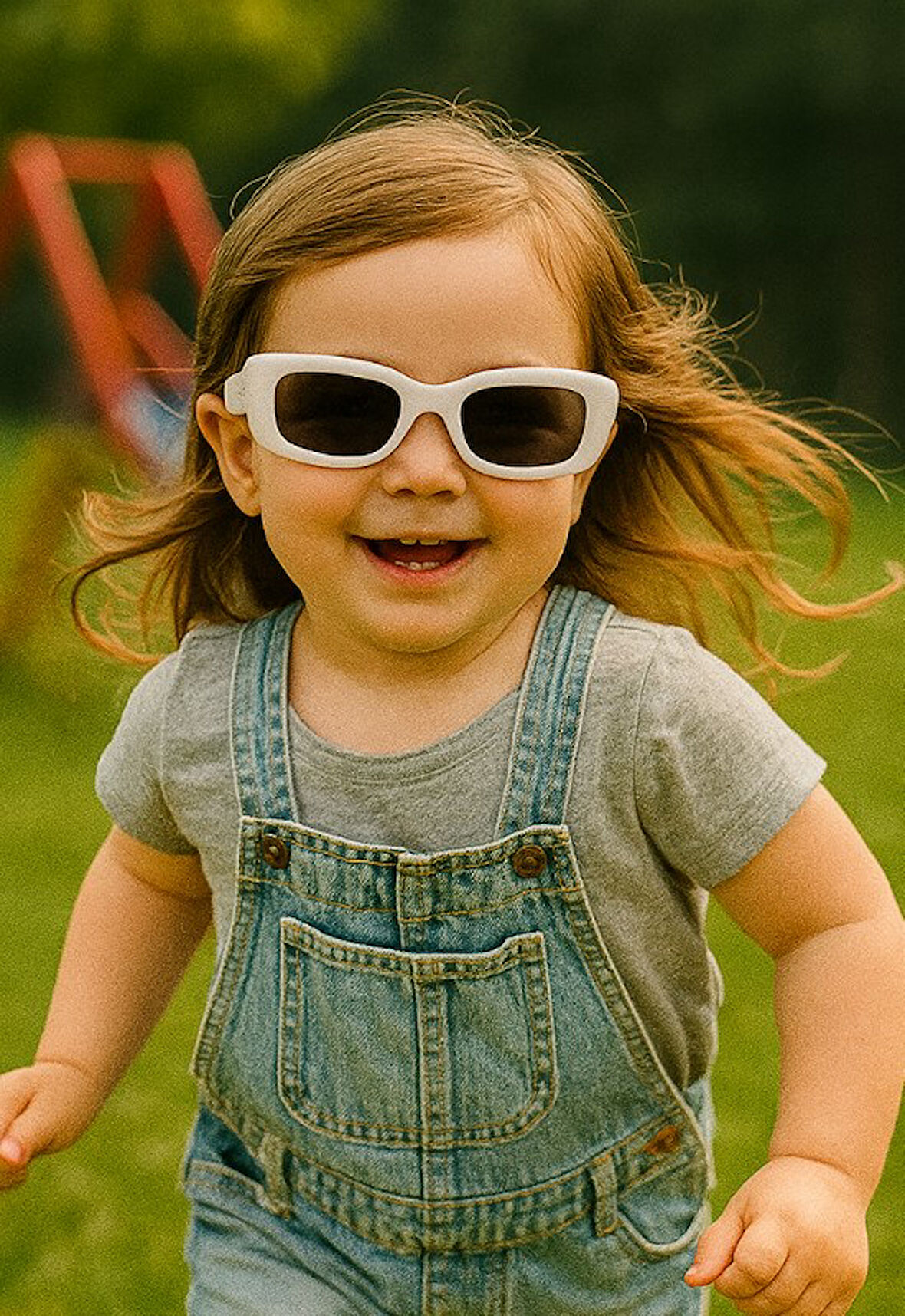 Kids Güneş Gözlüğü Beyaz Cool Çerçeve UV 400 Korumalı CE Belgeli Çocuk Güneş Gözlüğü