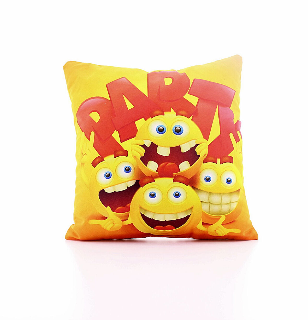 Party Desenli Dekoratif Özel Tasarım Yastık 27*27 cm 